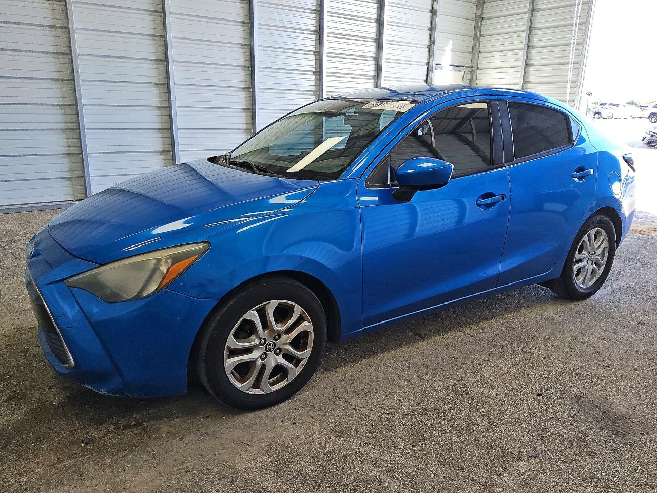 2017 Toyota Yaris Ia Base Blue vin: 3MYDLBYV0HY196254
