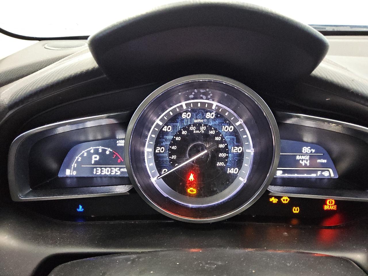 2017 Toyota Yaris Ia Base Blue vin: 3MYDLBYV0HY196254 Damage: Warning Light - Engine, On, Unacceptable