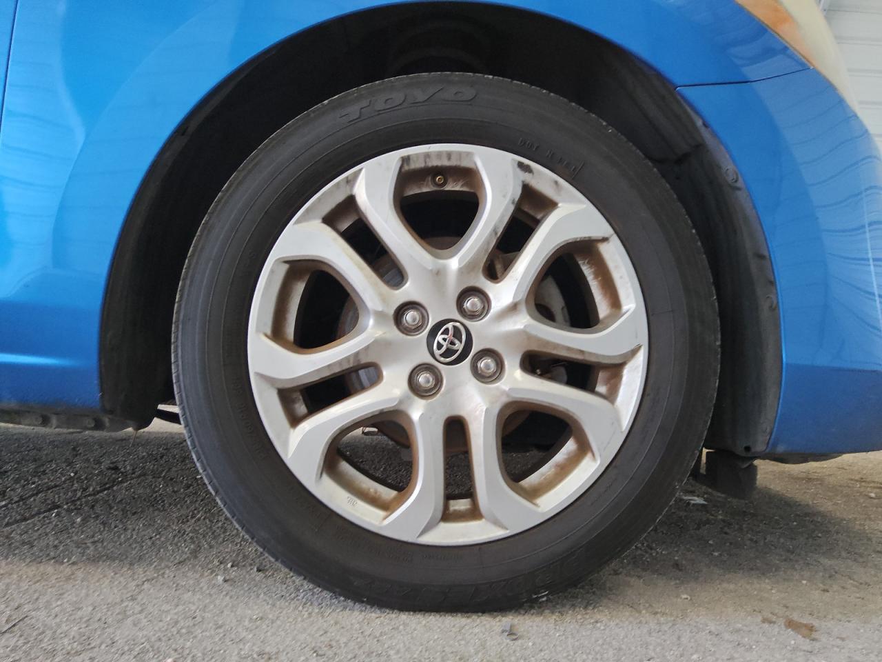 2017 Toyota Yaris Ia Base Blue vin: 3MYDLBYV0HY196254 Damage: Right Front Wheel, Curb Rash, > 12 Inches