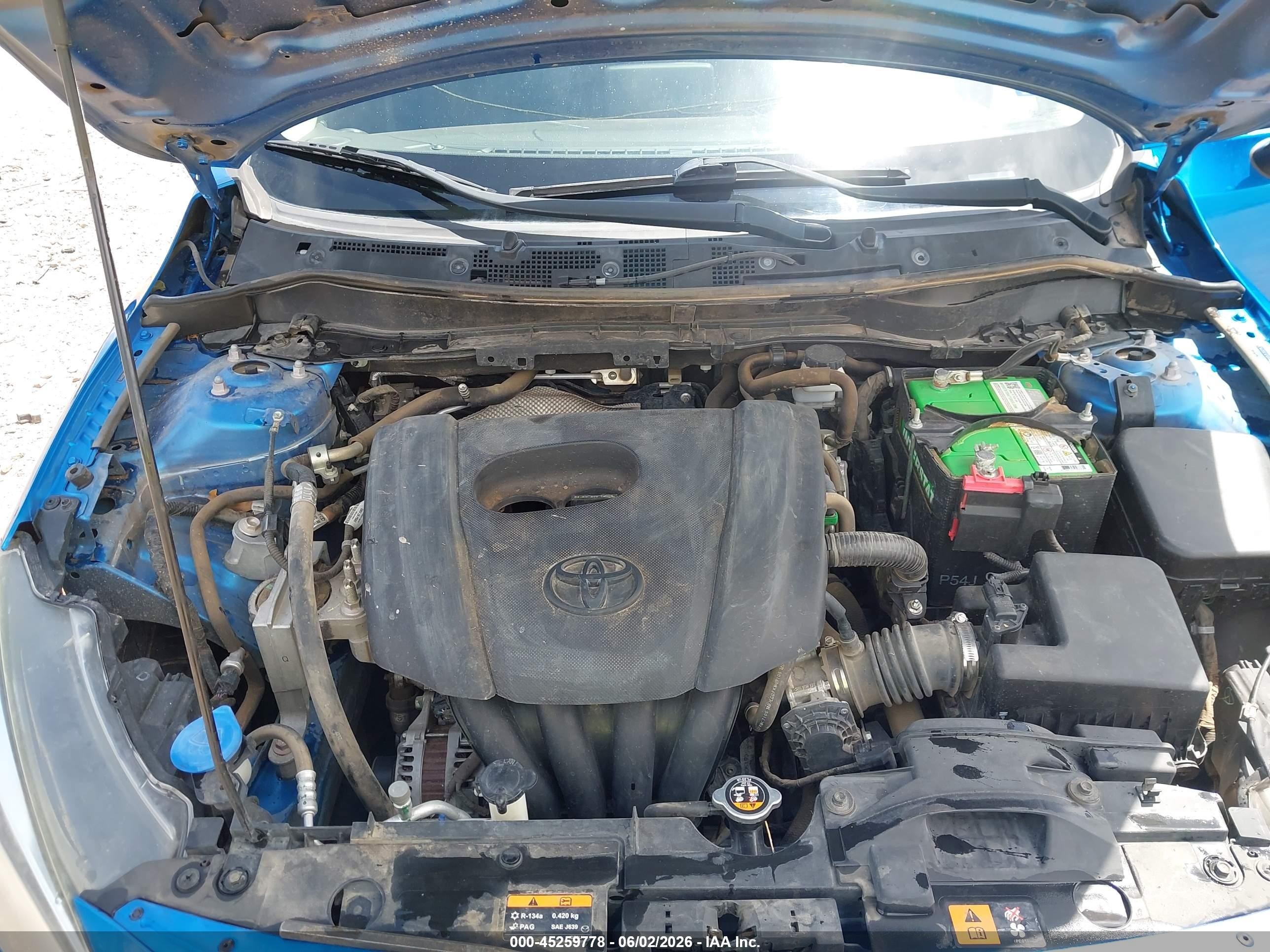 2018 Toyota Yaris Ia   Blue vin: 3MYDLBYV0JY302143