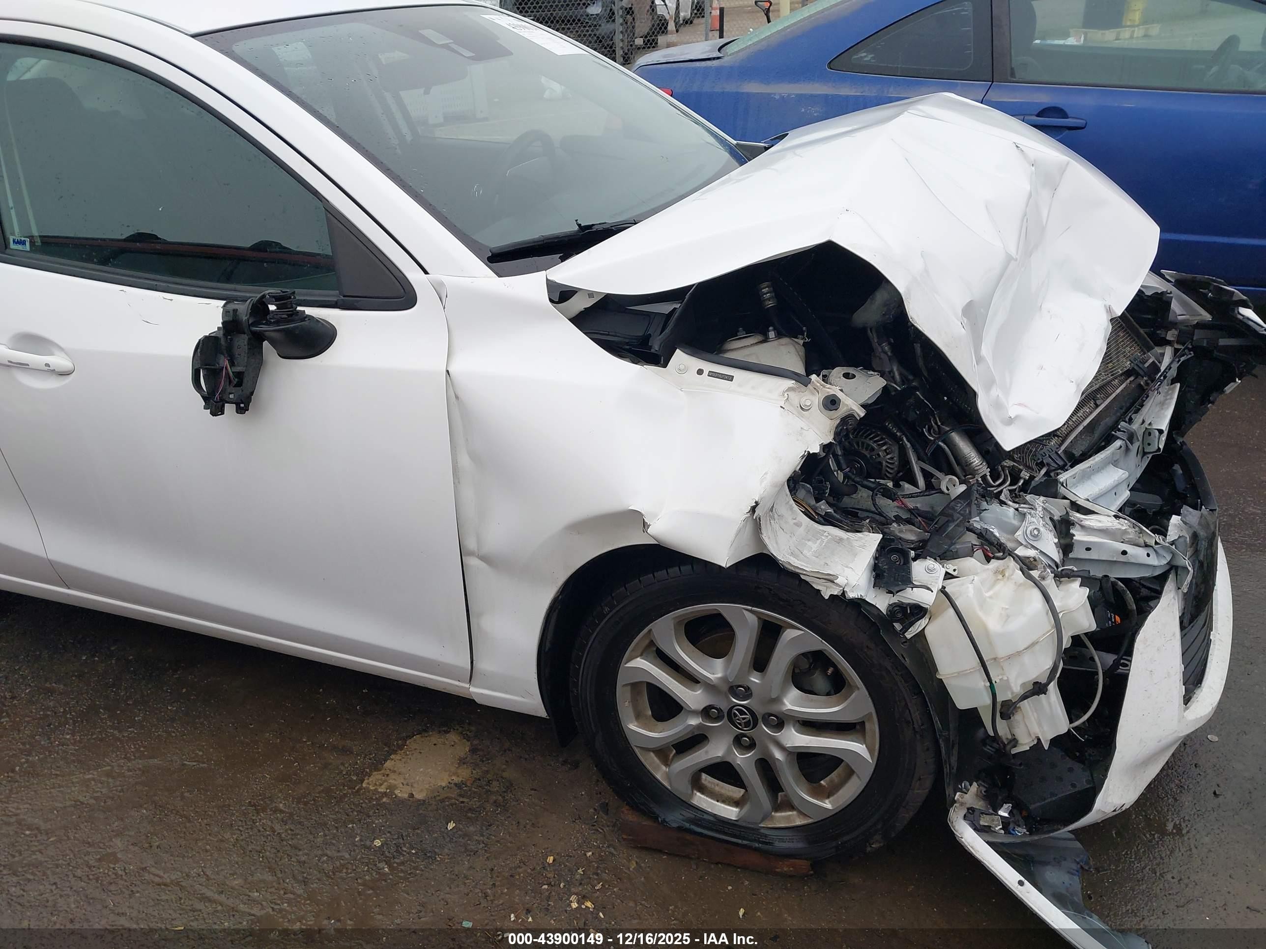 2018 Toyota Yaris Ia   White vin: 3MYDLBYV0JY314731