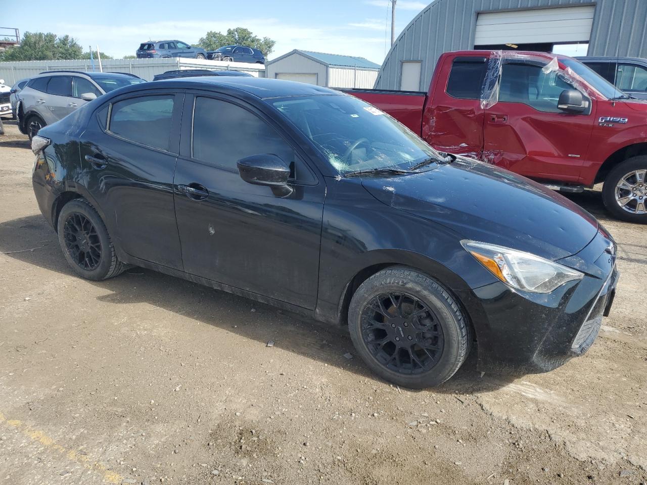 2018 Toyota Yaris Ia Black vin: 3MYDLBYV1JY319520