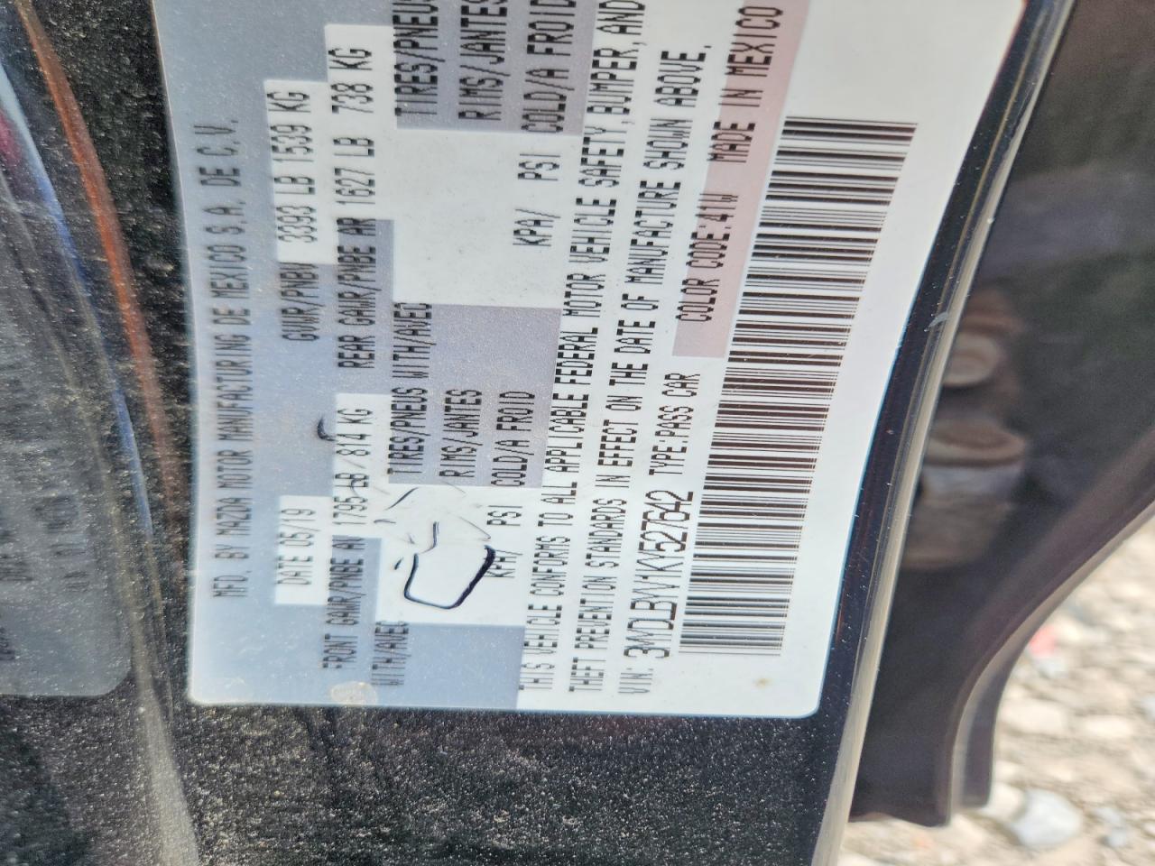 2019 Toyota Yaris L Black vin: 3MYDLBYV1KY527642
