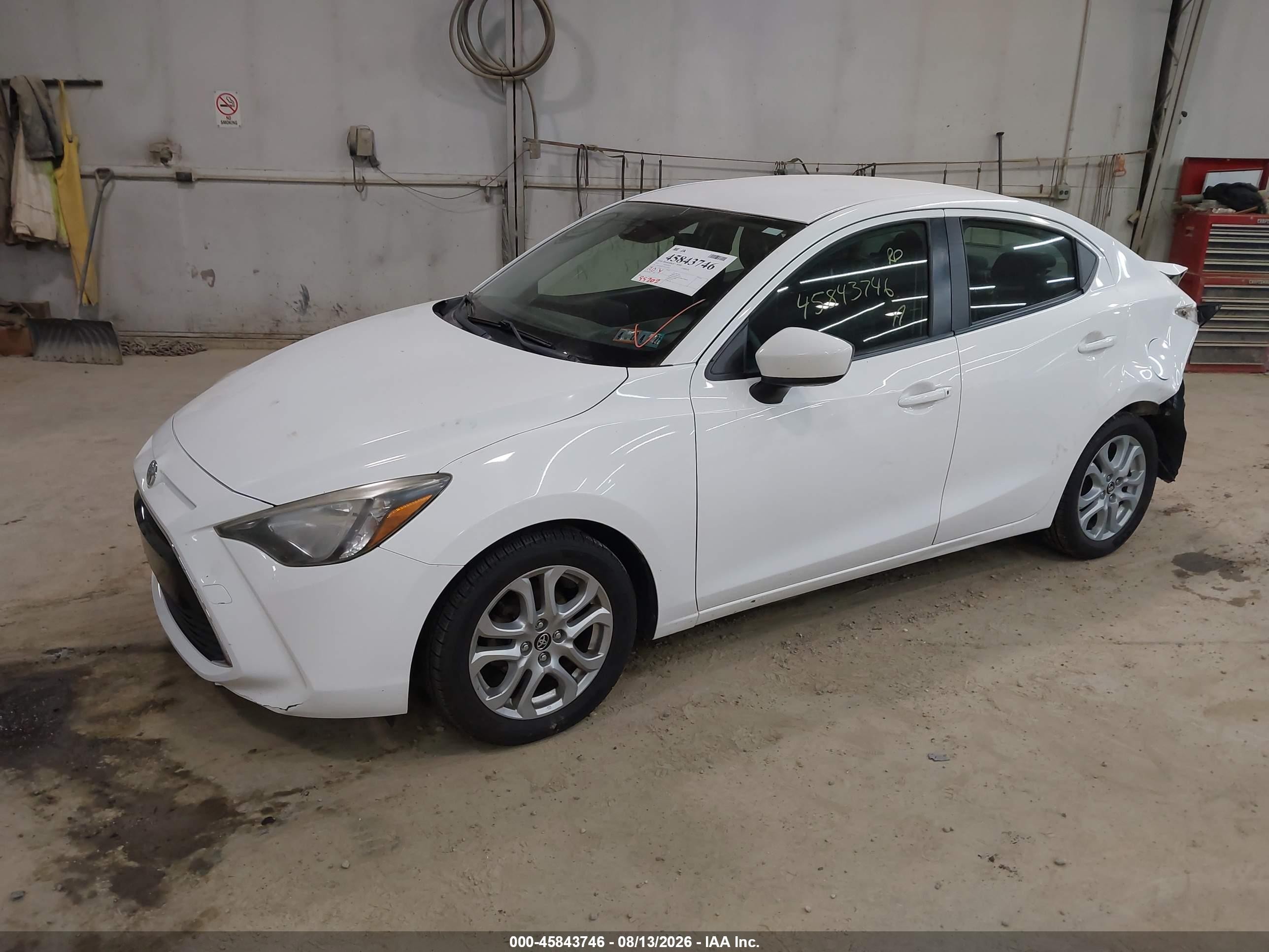 2017 Toyota Yaris Ia   White vin: 3MYDLBYV2HY175101