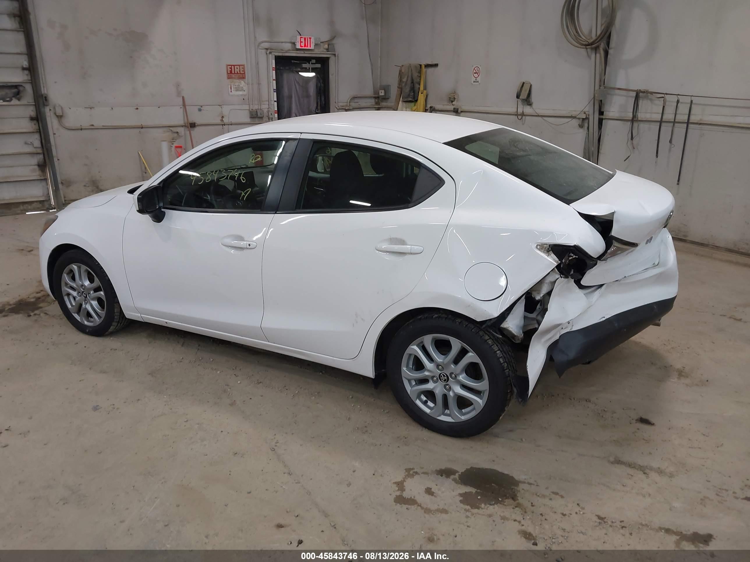 2017 Toyota Yaris Ia   White vin: 3MYDLBYV2HY175101