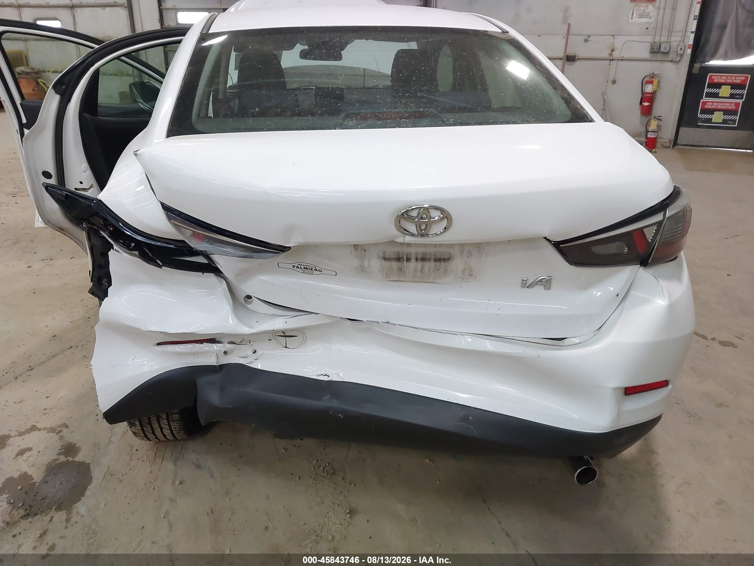 2017 Toyota Yaris Ia   White vin: 3MYDLBYV2HY175101