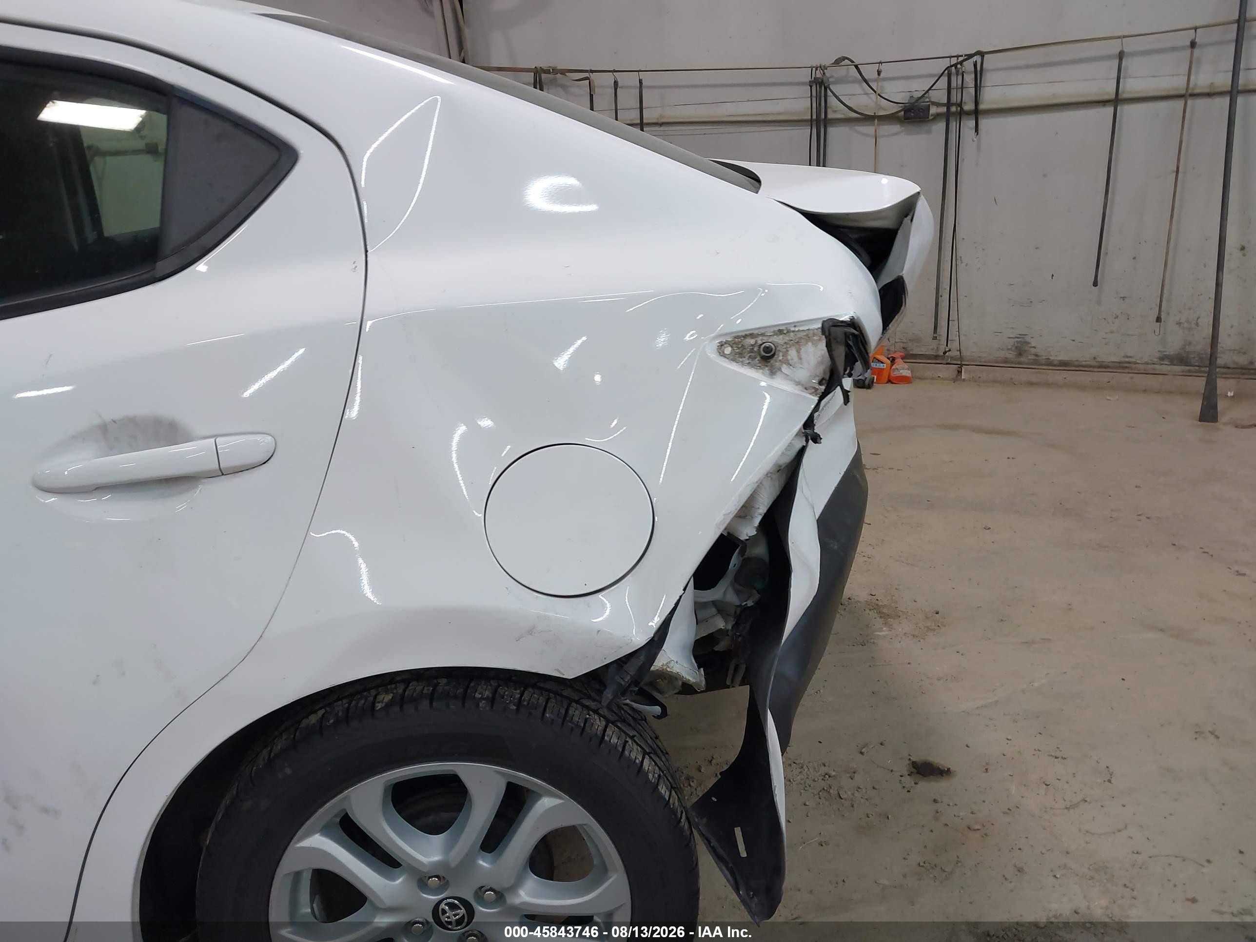 2017 Toyota Yaris Ia   White vin: 3MYDLBYV2HY175101
