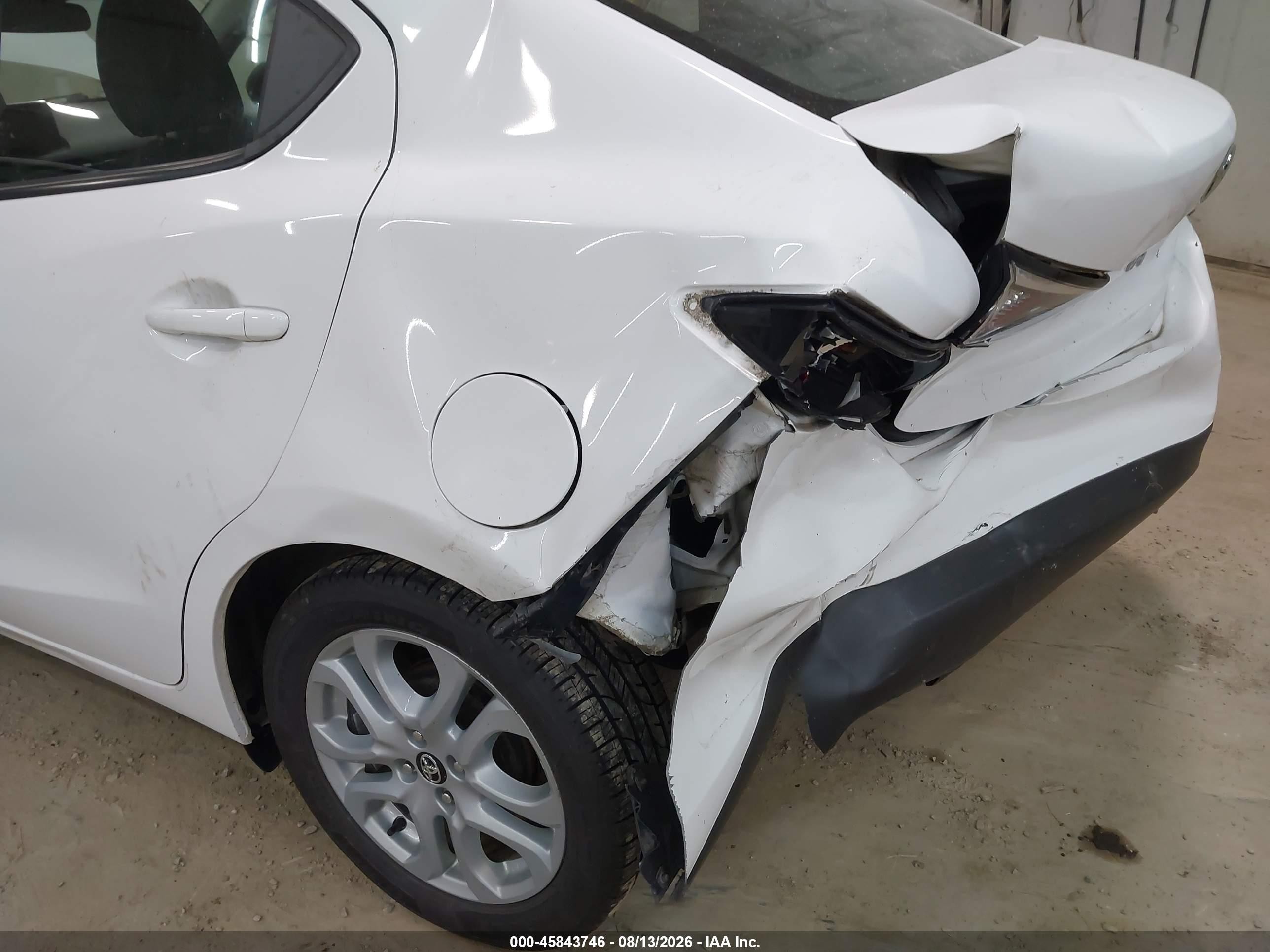 2017 Toyota Yaris Ia   White vin: 3MYDLBYV2HY175101