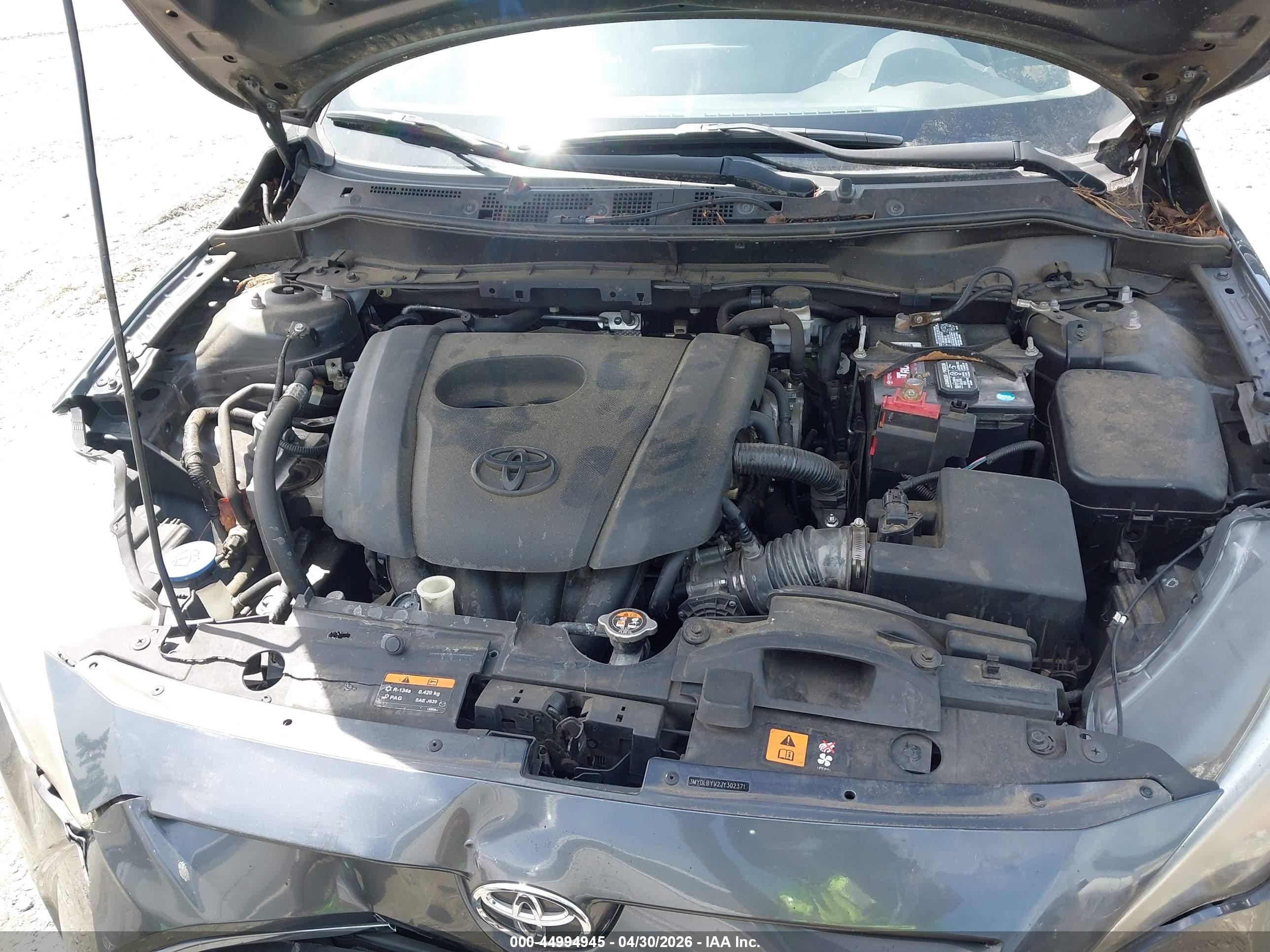 2018 Toyota Yaris Ia   Black vin: 3MYDLBYV2JY302371
