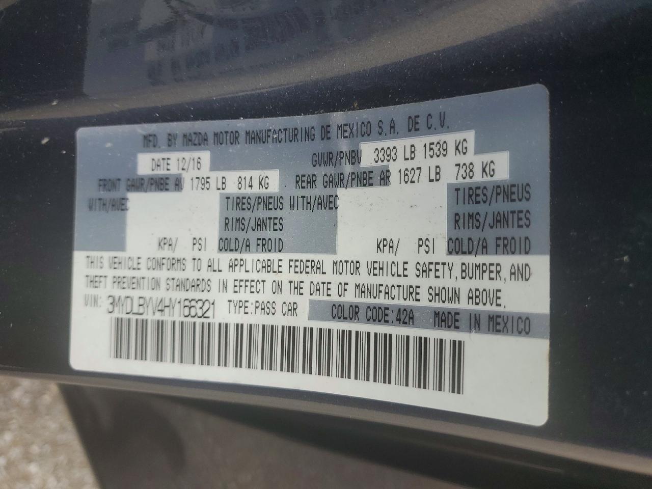 2017 Toyota Yaris Ia Base Gray vin: 3MYDLBYV4HY166321