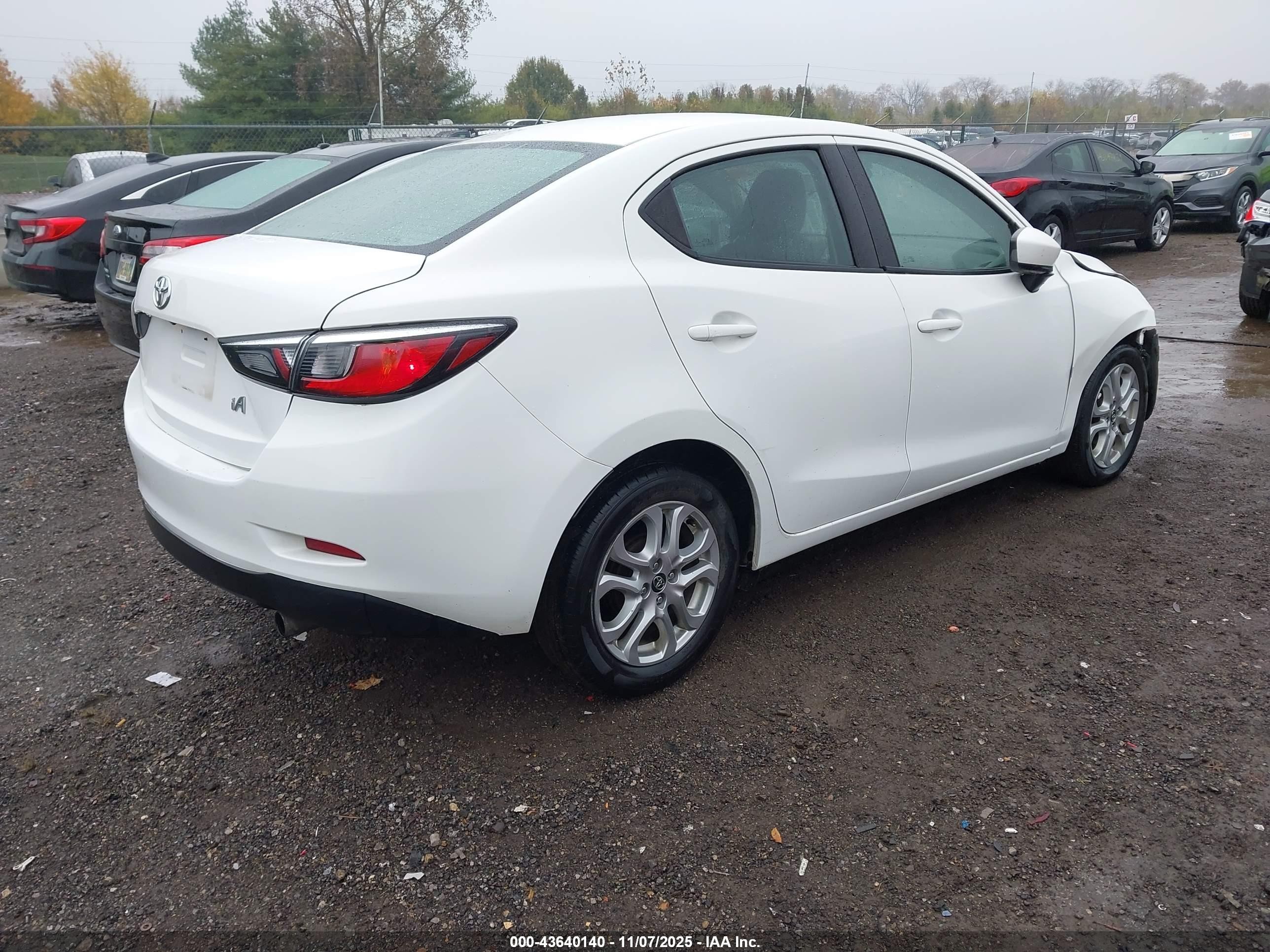 2018 Toyota Yaris Ia   White vin: 3MYDLBYV4JY300685