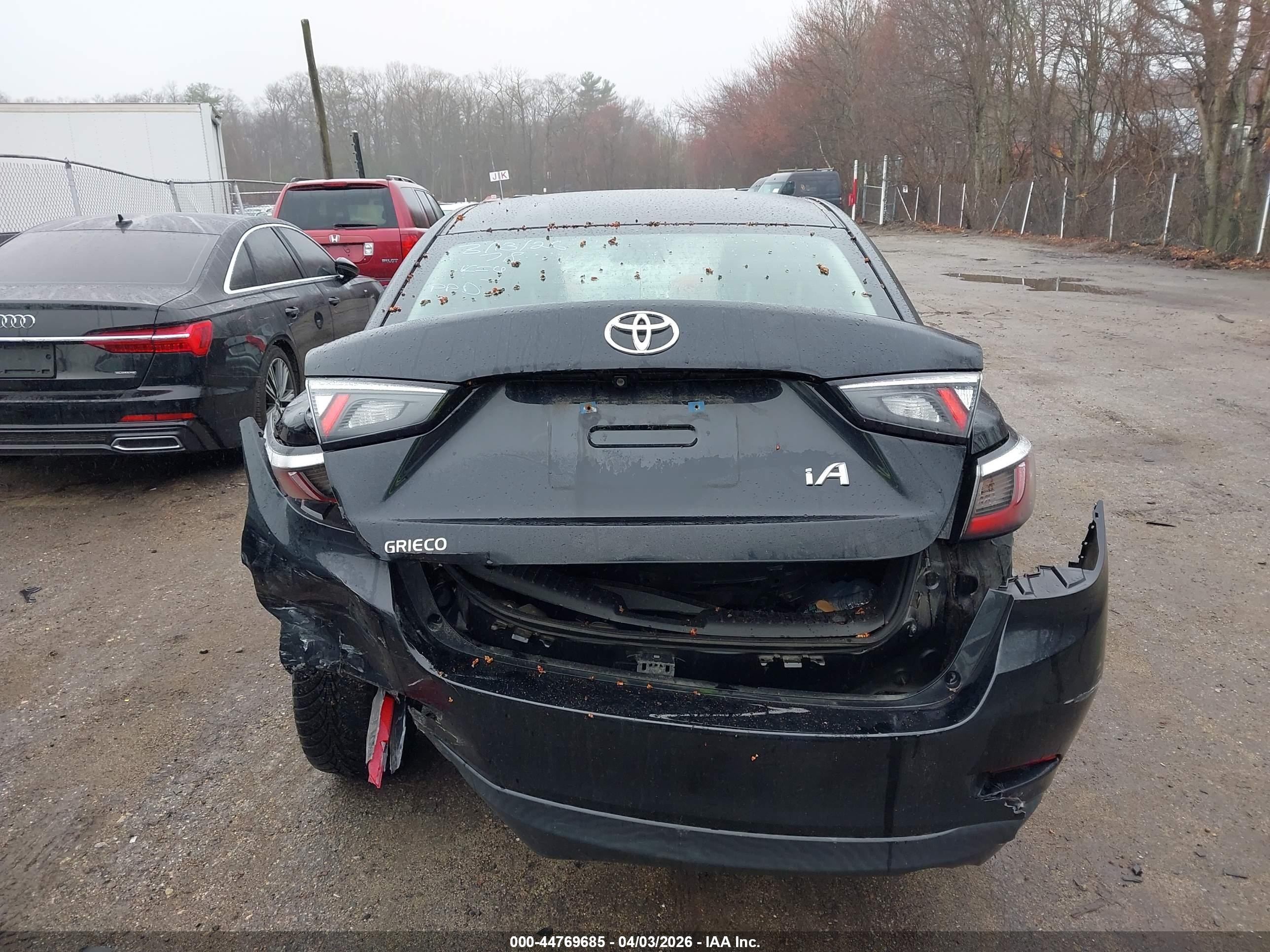 2018 Toyota Yaris Ia   Black vin: 3MYDLBYV4JY331239