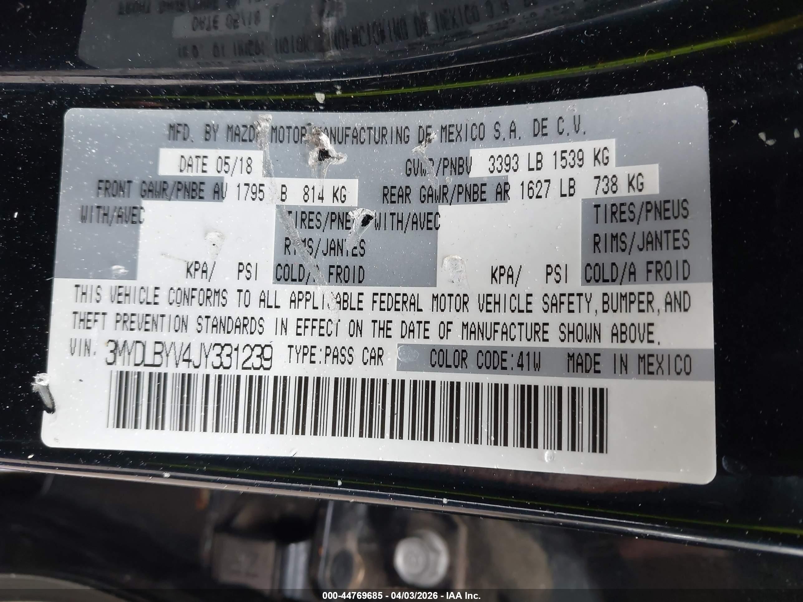 2018 Toyota Yaris Ia   Black vin: 3MYDLBYV4JY331239