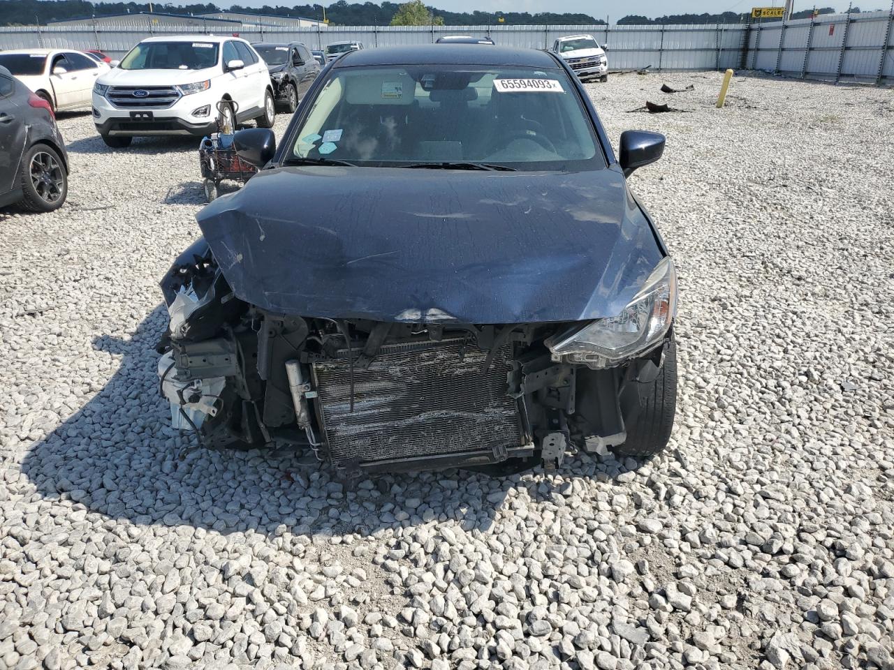 2018 Toyota Yaris Ia  Blue vin: 3MYDLBYV5JY332867
