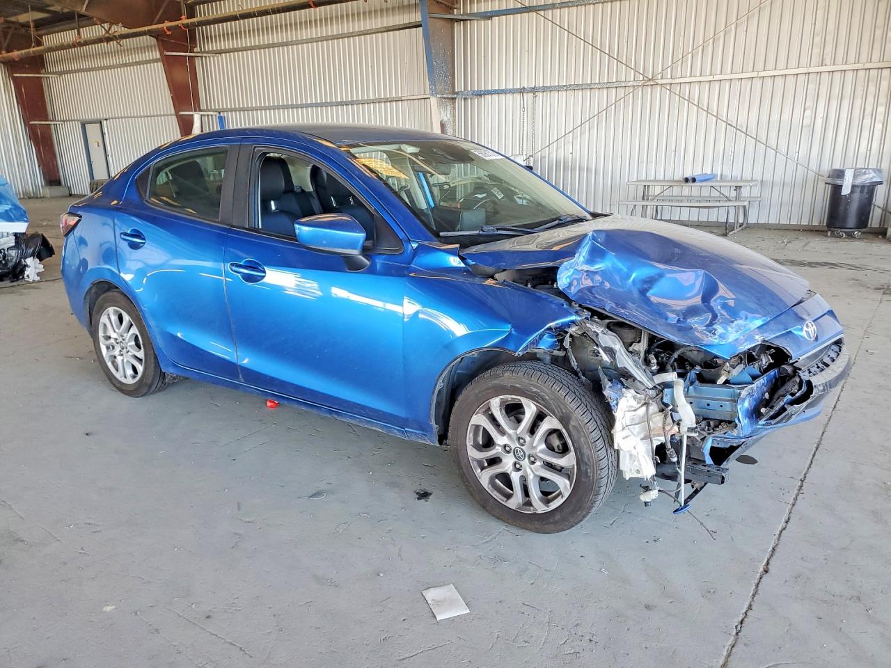 2017 Toyota Yaris Ia Base Blue vin: 3MYDLBYV7HY147715