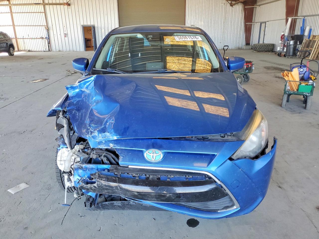 2017 Toyota Yaris Ia Base Blue vin: 3MYDLBYV7HY147715