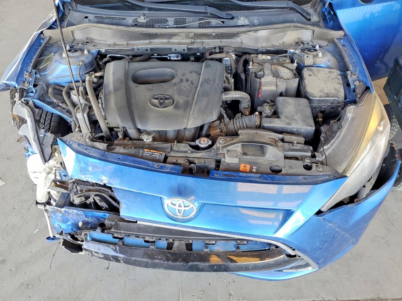 2017 Toyota Yaris Ia Base Blue vin: 3MYDLBYV7HY147715