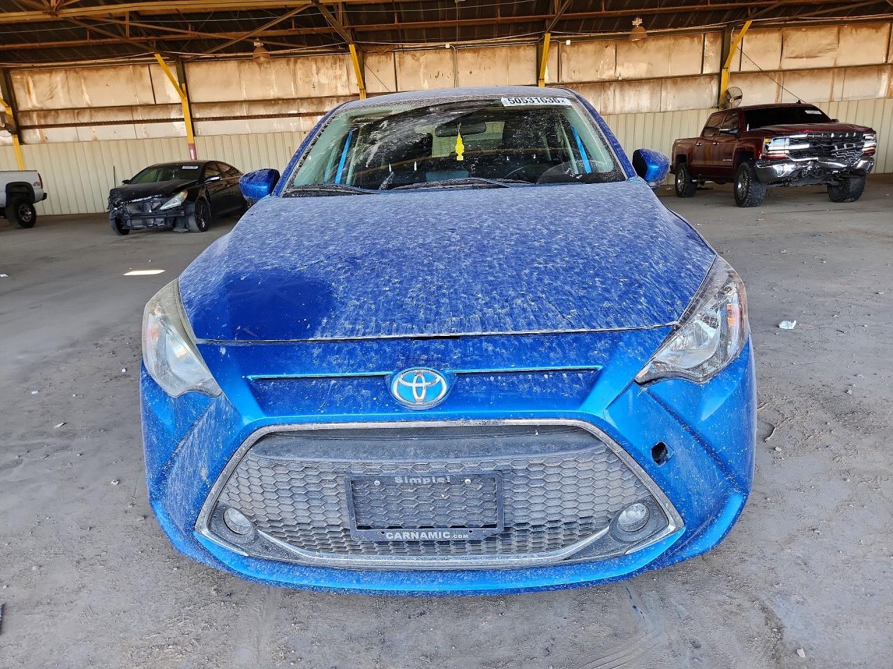 2019 Toyota Yaris Le Синий vin: 3MYDLBYV7KY521716