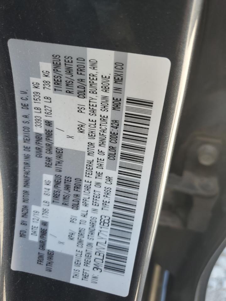 2020 Toyota Yaris L Угольный vin: 3MYDLBYV7LY711663