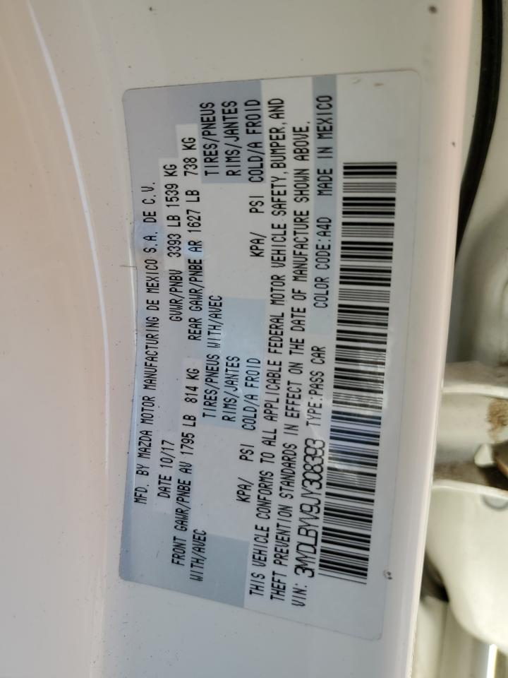 2018 Toyota Yaris Ia White vin: 3MYDLBYV9JY308393