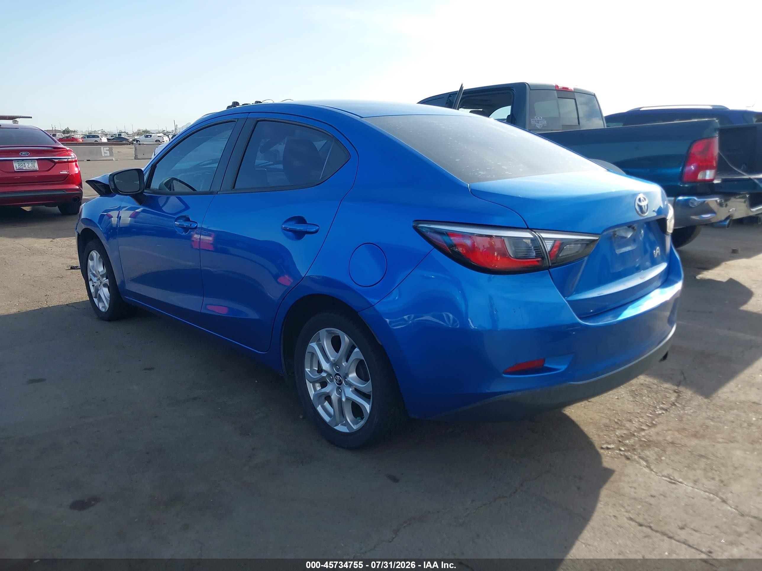 2018 Toyota Yaris Ia Blue vin: 3MYDLBYVXJY301128
