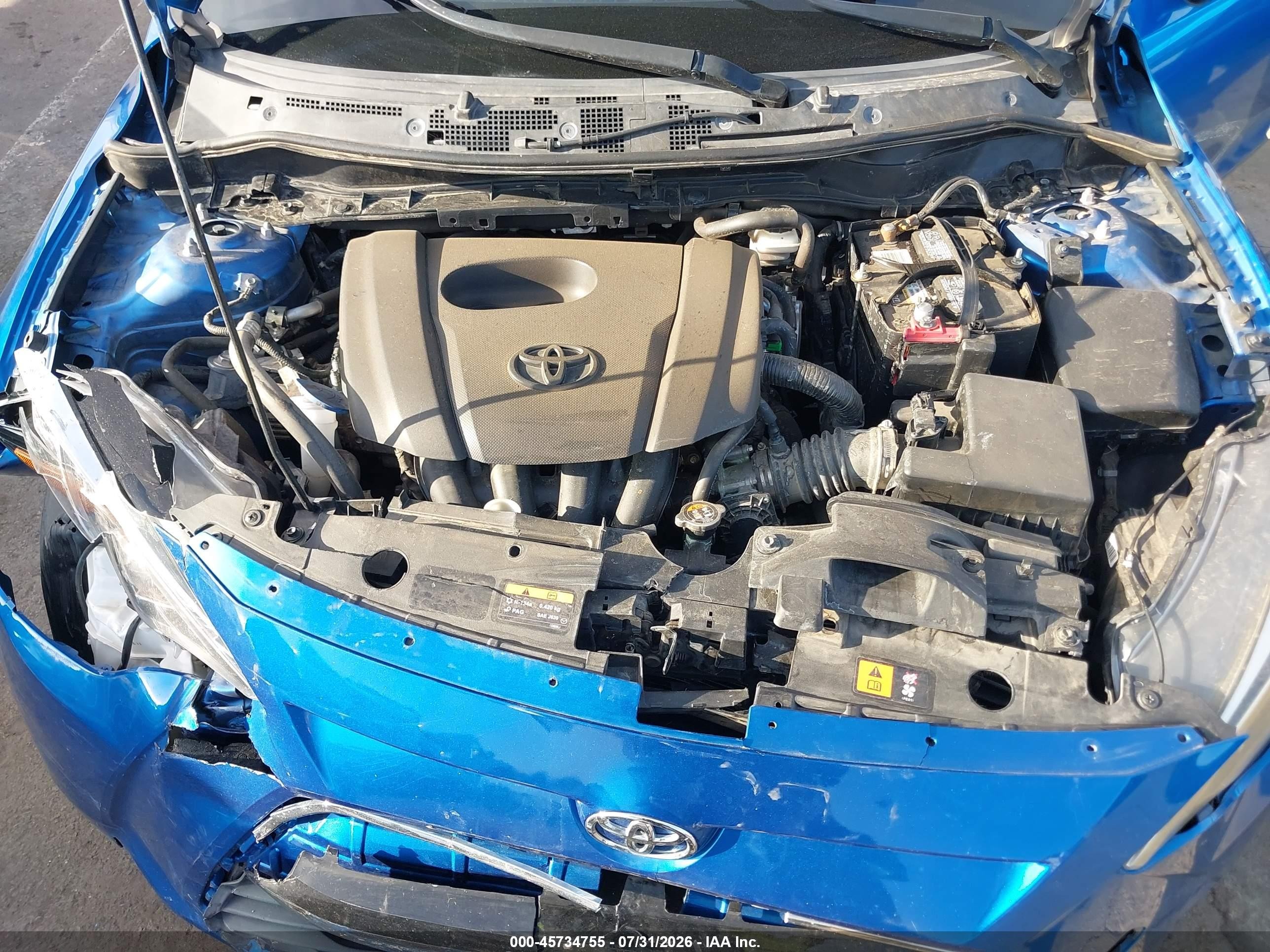 2018 Toyota Yaris Ia Blue vin: 3MYDLBYVXJY301128