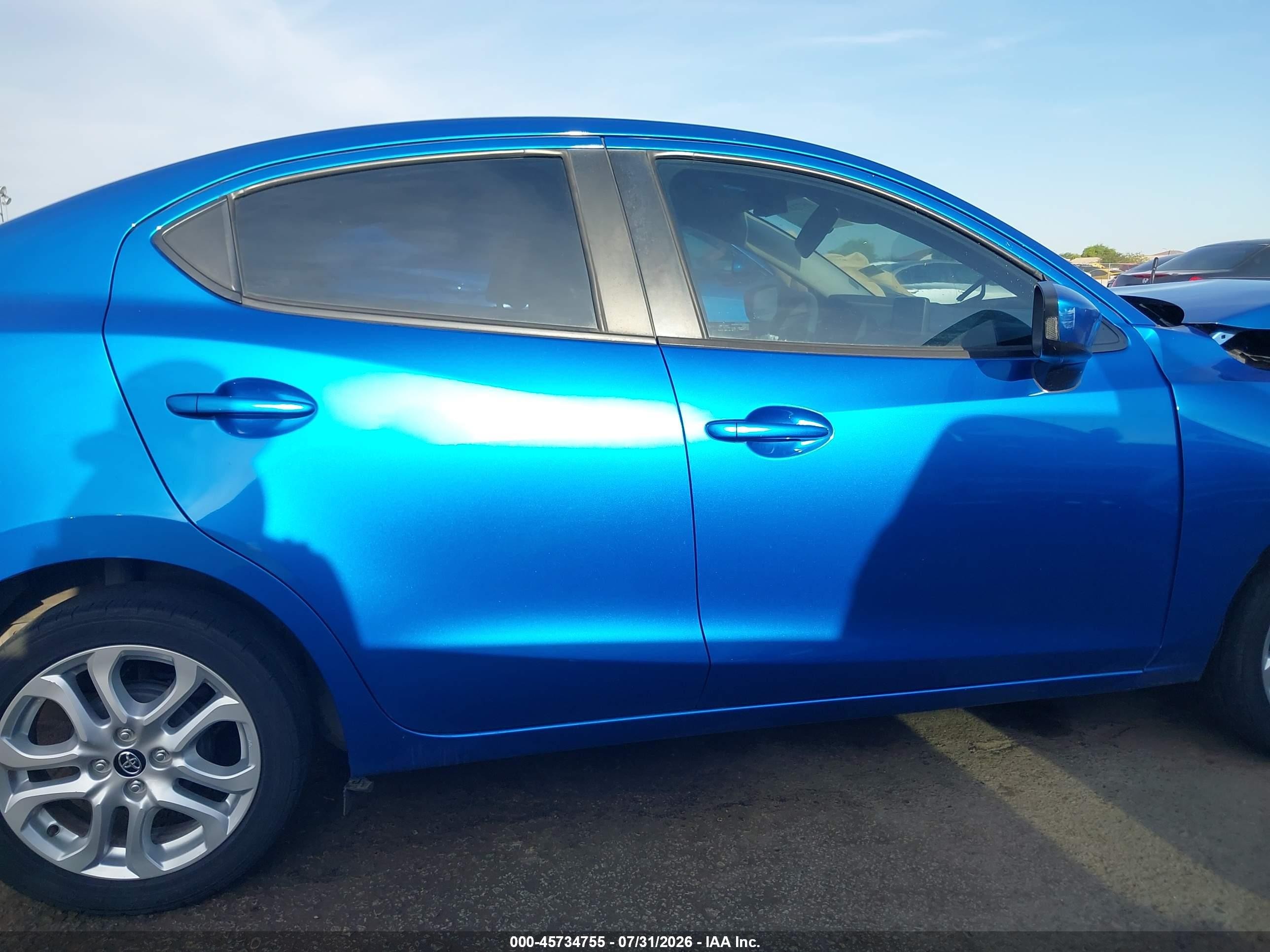 2018 Toyota Yaris Ia Blue vin: 3MYDLBYVXJY301128