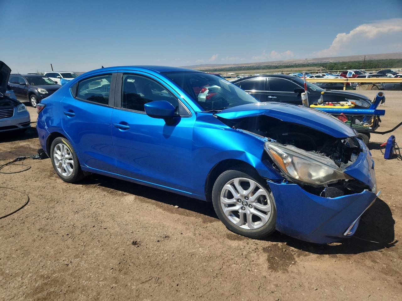 2018 Toyota Yaris Ia Blue vin: 3MYDLBYVXJY324876