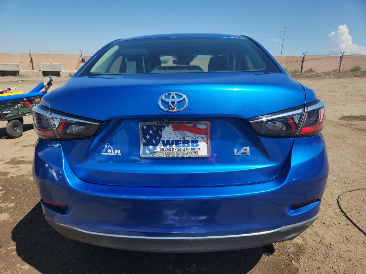 2018 Toyota Yaris Ia Blue vin: 3MYDLBYVXJY324876