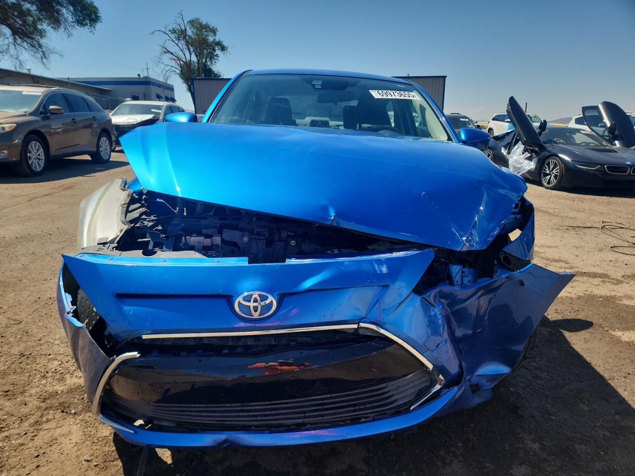 2018 Toyota Yaris Ia Blue vin: 3MYDLBYVXJY324876