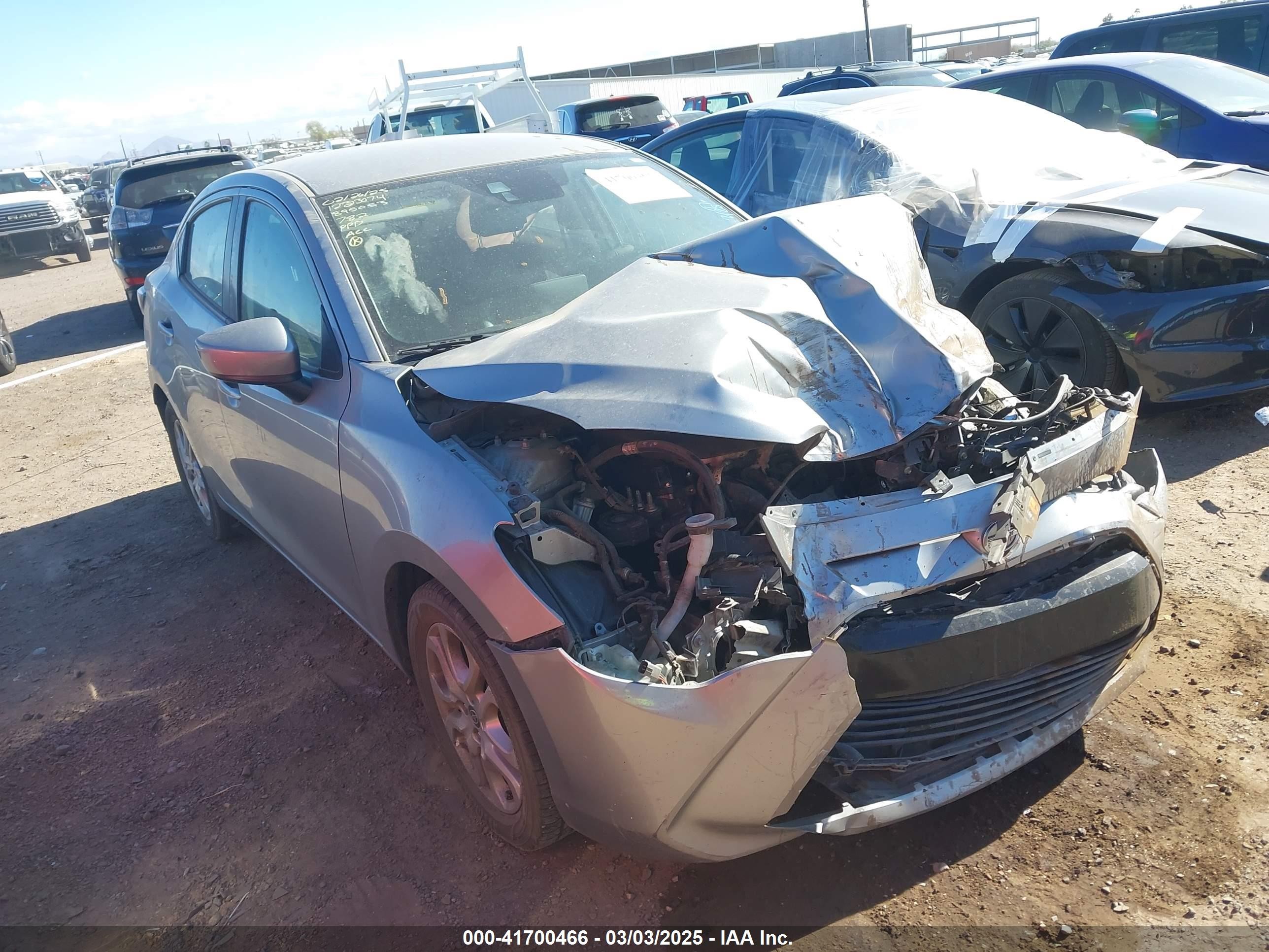 2016 Scion Ia   Gray vin: 3MYDLBZV3GY141777
