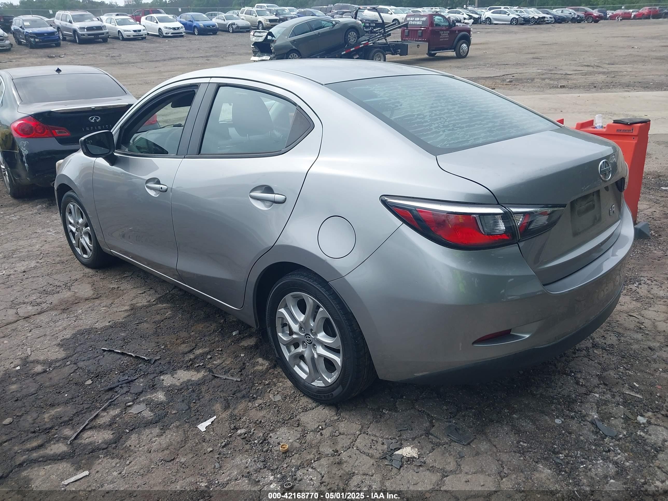 2016 Toyota Scion Ia   Silver vin: 3MYDLBZV7GY123315