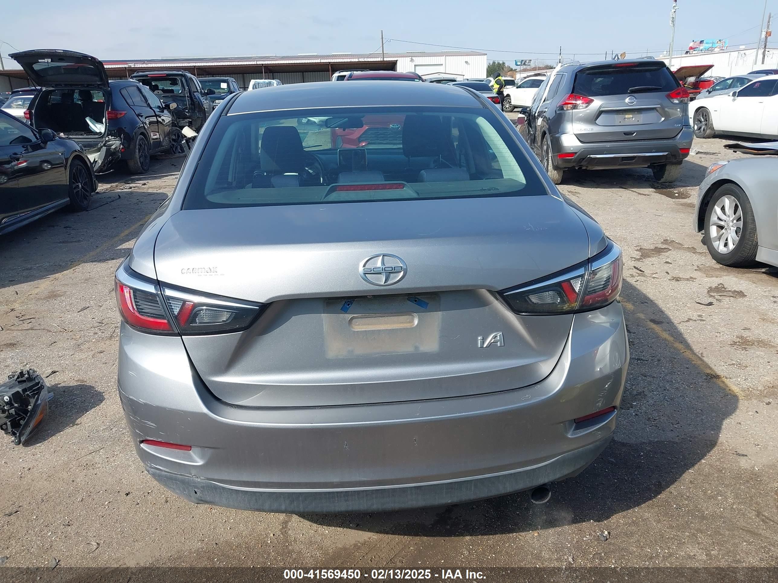 2016 Scion Ia   Gray vin: 3MYDLBZV7GY143564