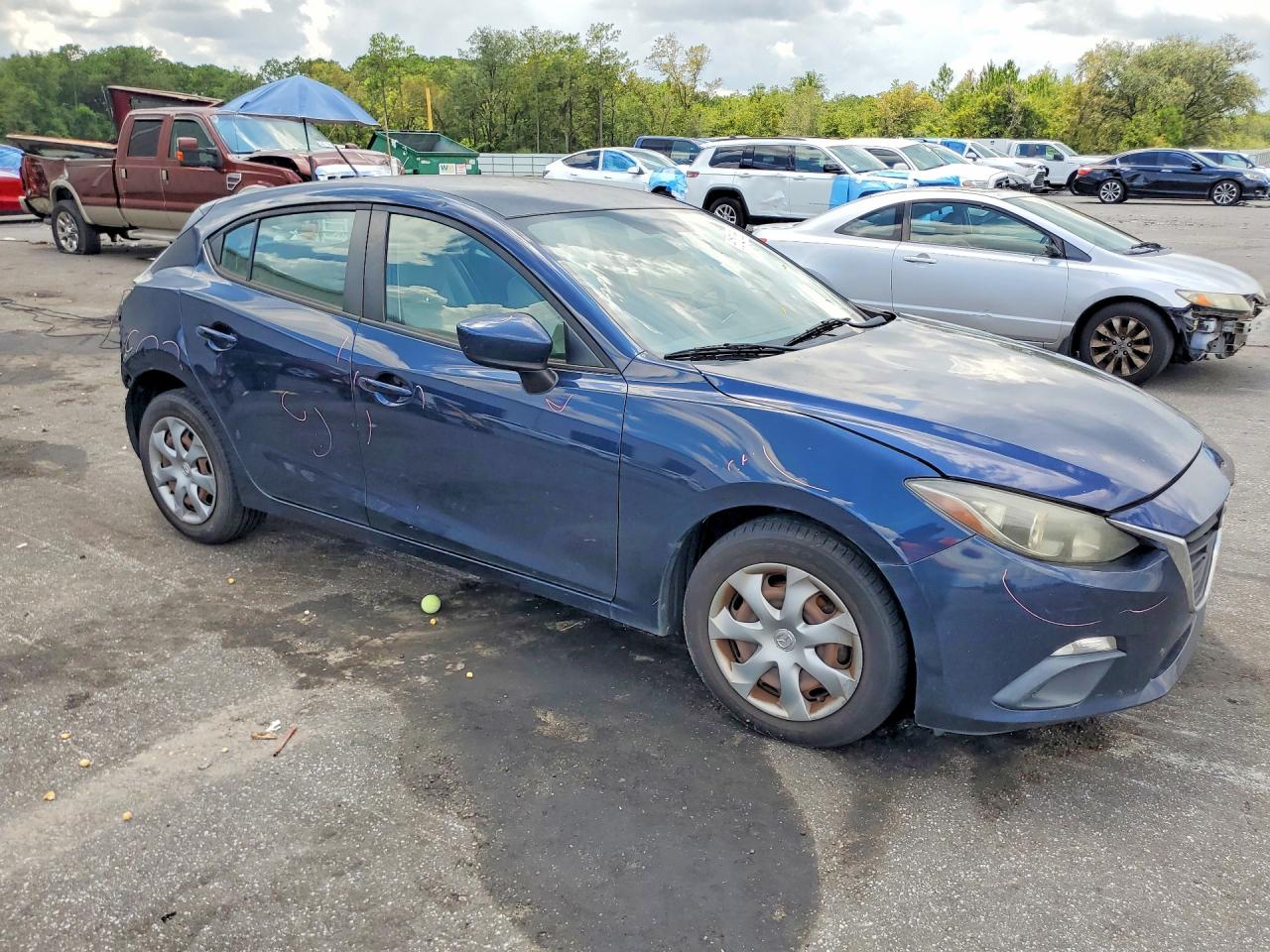 2015 Mazda 3 Sport Синий vin: 3MZBM1K71FM150120