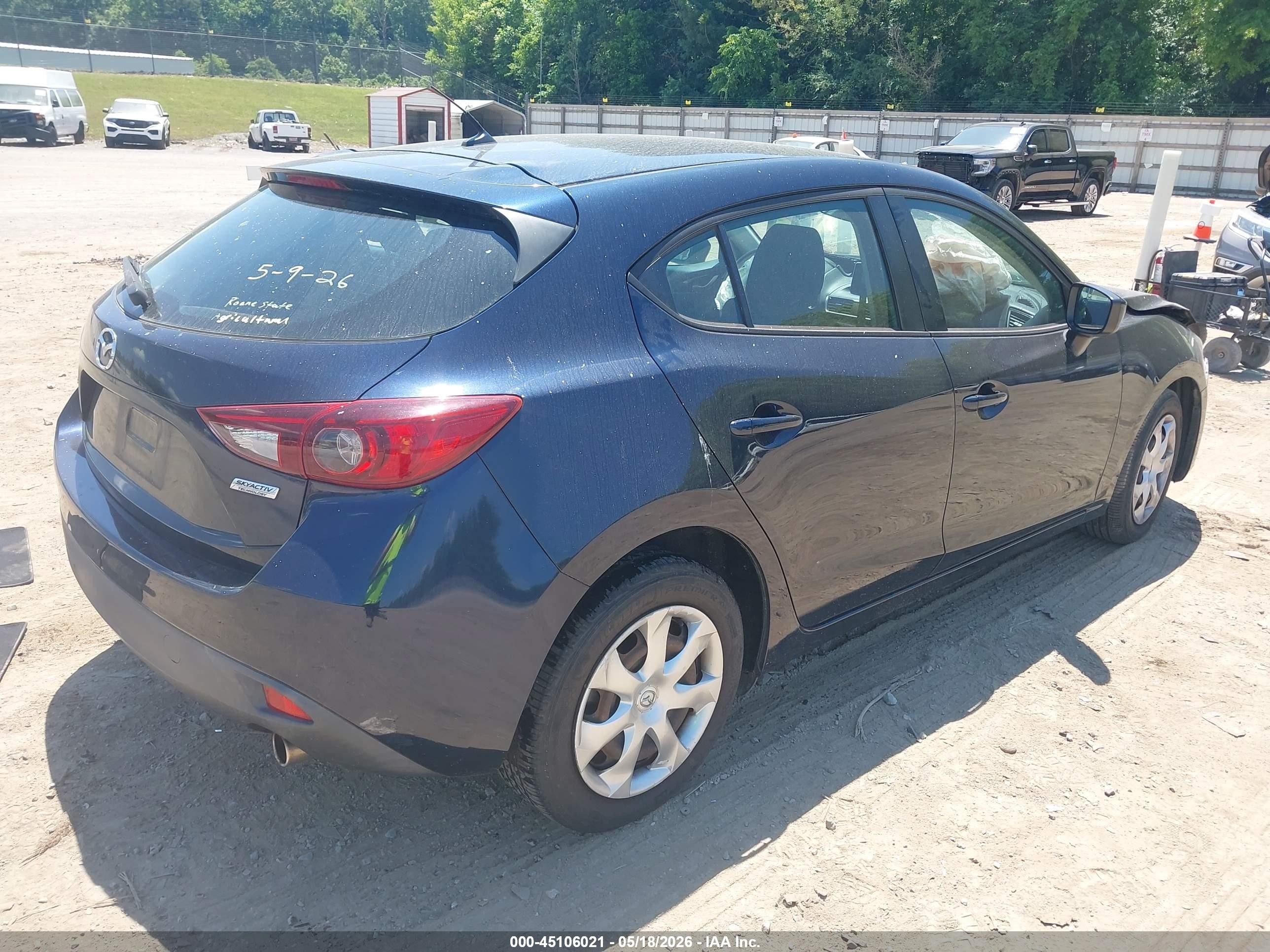 2015 Mazda Mazda3   Синий vin: 3MZBM1K71FM202930