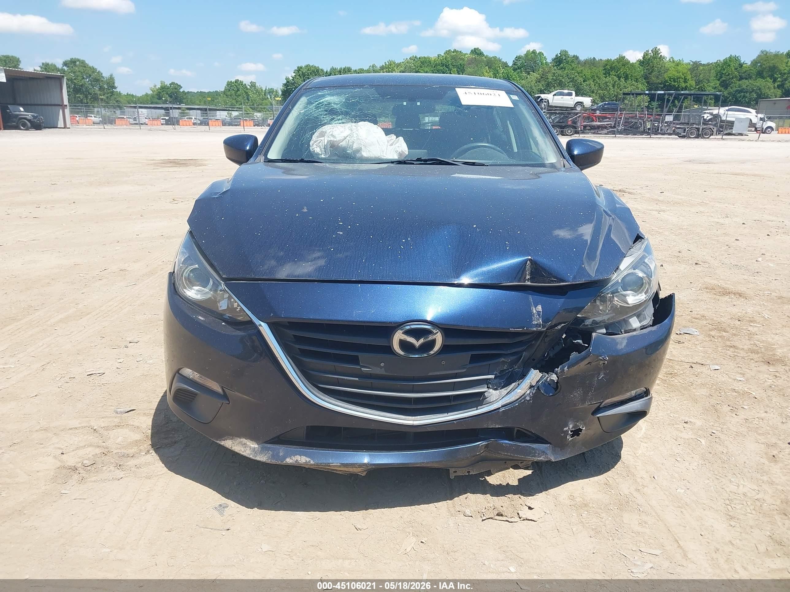 2015 Mazda Mazda3   Синий vin: 3MZBM1K71FM202930