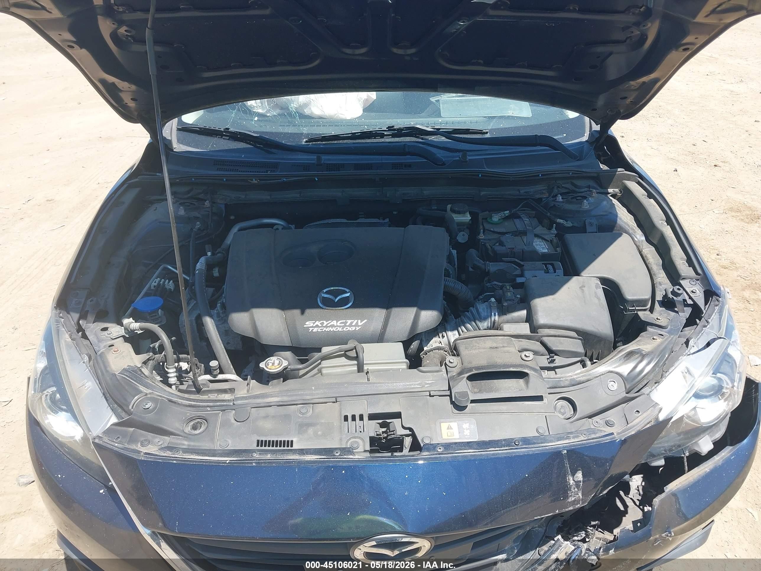 2015 Mazda Mazda3   Синий vin: 3MZBM1K71FM202930