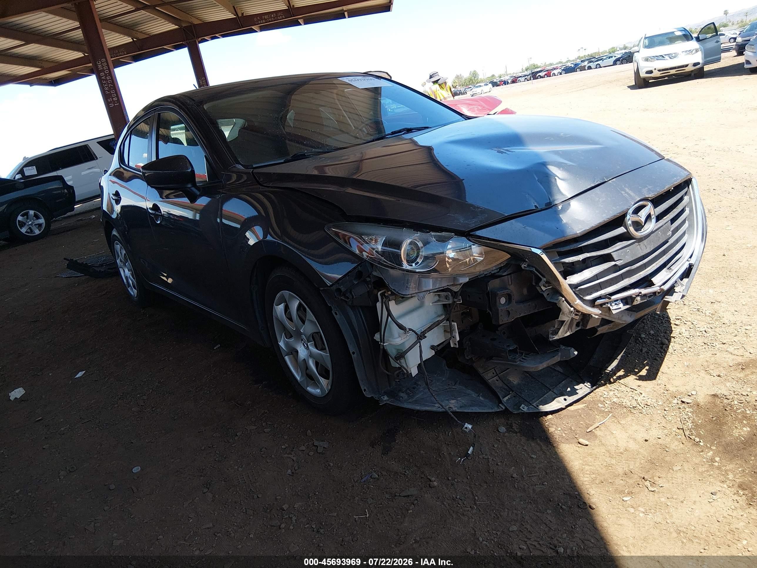 2015 Mazda Mazda3 I Sport Gray vin: 3MZBM1K72FM224550