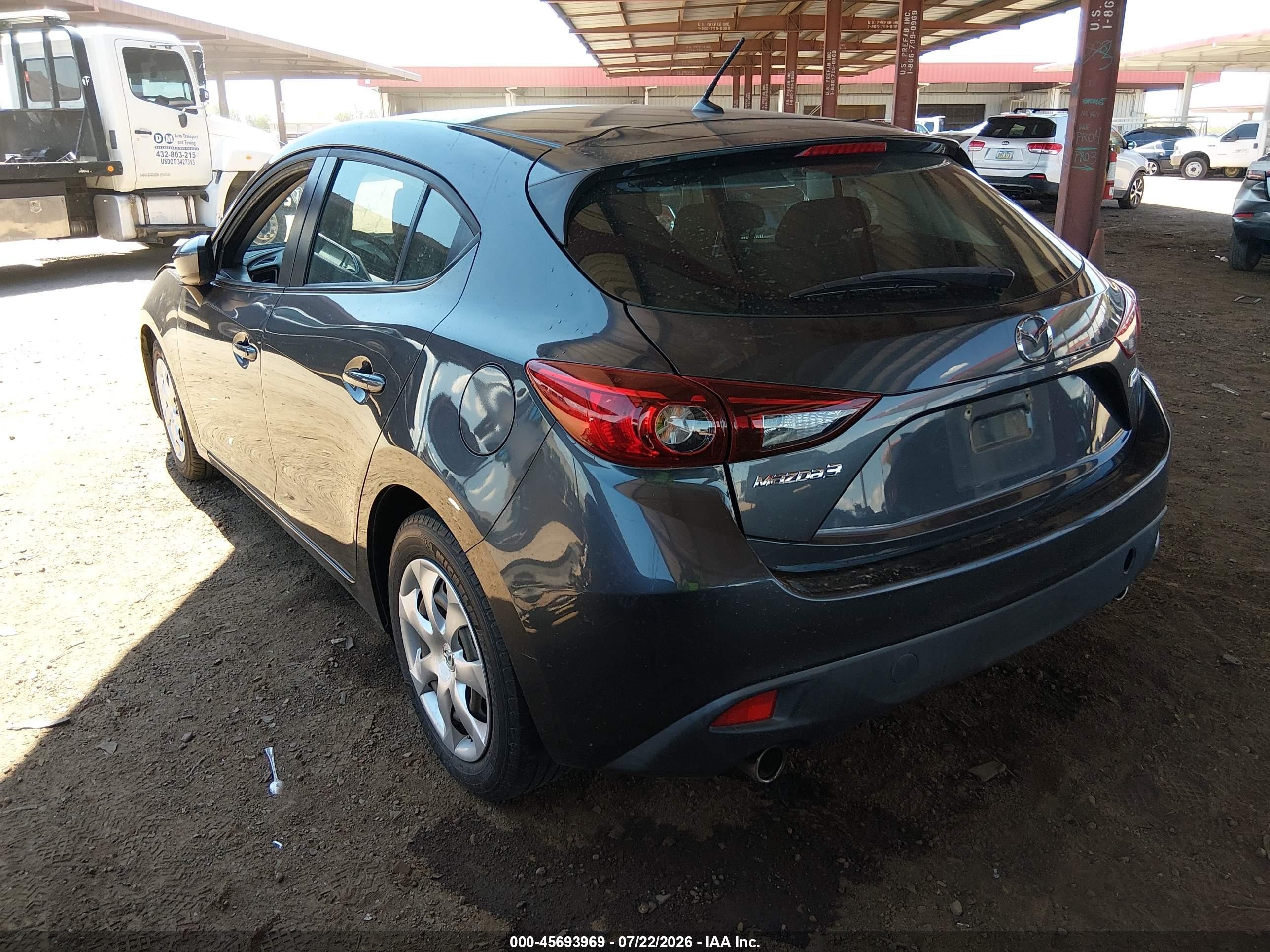 2015 Mazda Mazda3 I Sport Gray vin: 3MZBM1K72FM224550