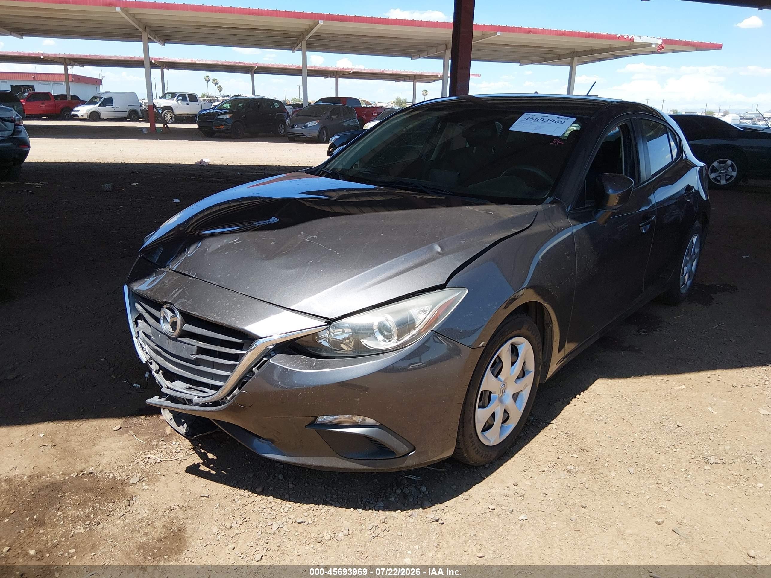 2015 Mazda Mazda3 I Sport Gray vin: 3MZBM1K72FM224550