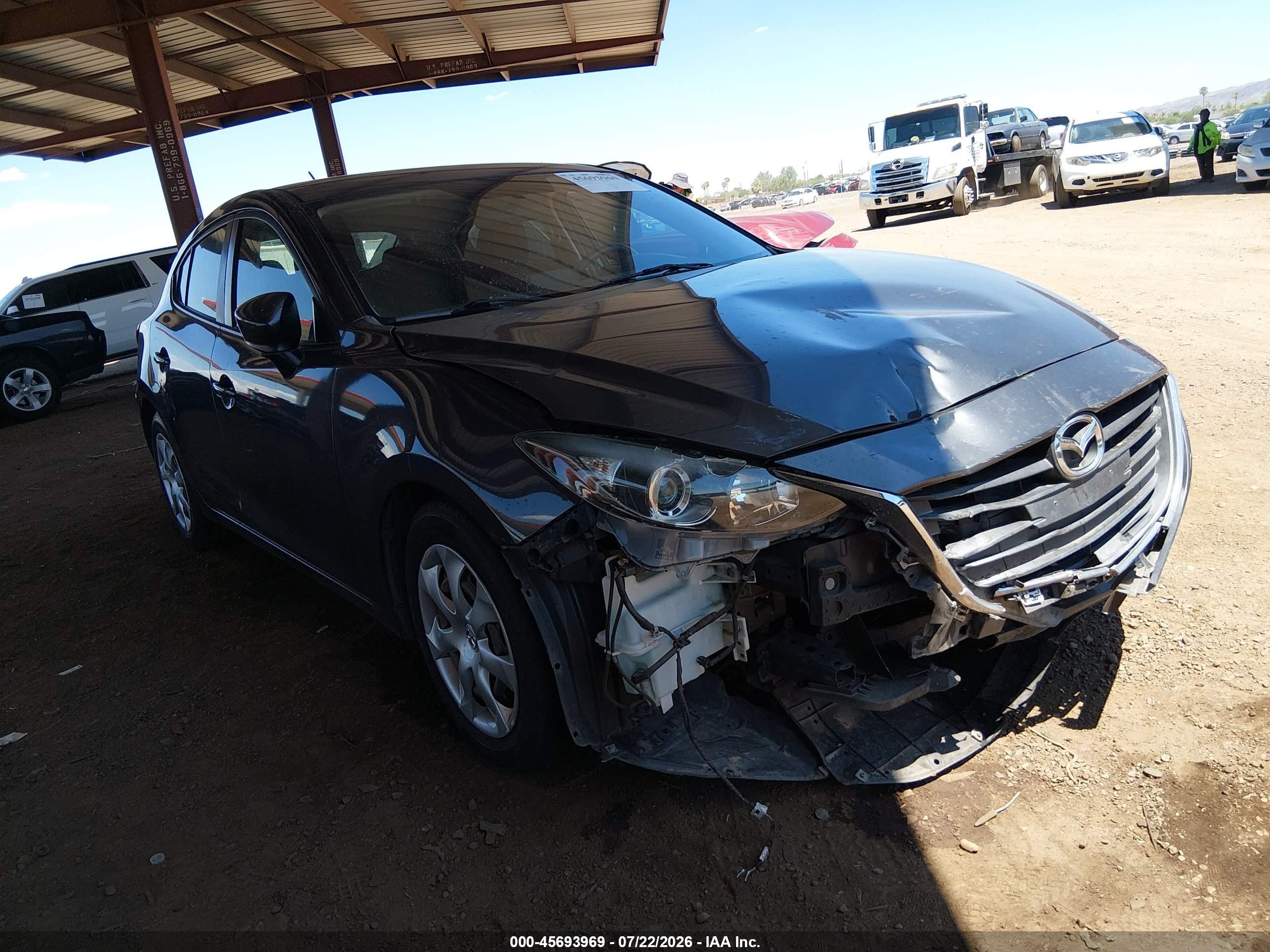 2015 Mazda Mazda3 I Sport Gray vin: 3MZBM1K72FM224550