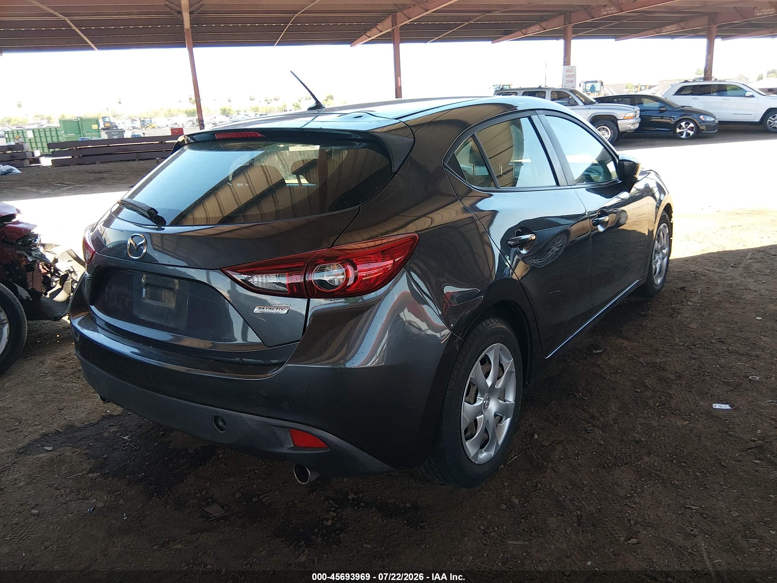 2015 Mazda Mazda3 I Sport Gray vin: 3MZBM1K72FM224550