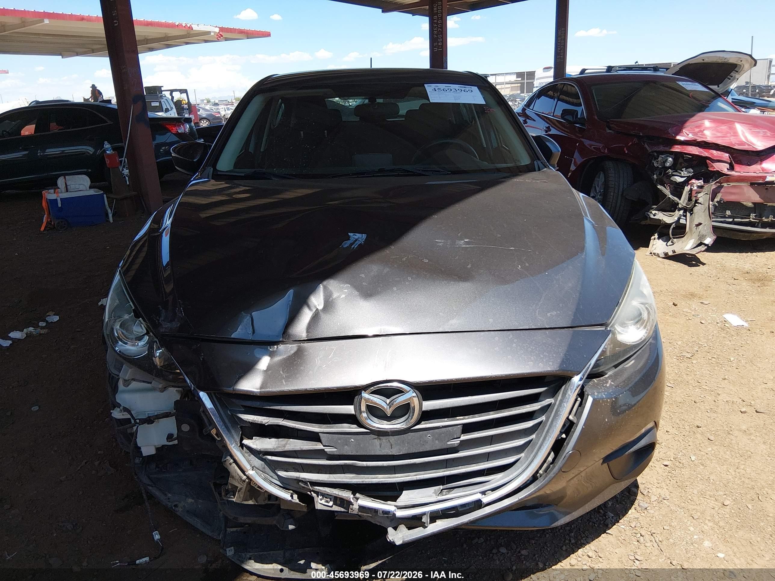 2015 Mazda Mazda3 I Sport Gray vin: 3MZBM1K72FM224550