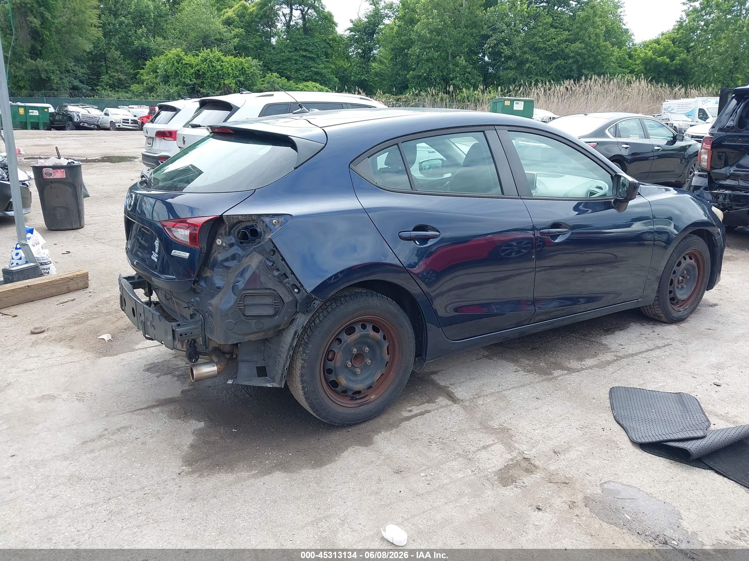 2015 Mazda Mazda3 I Sport Blue vin: 3MZBM1K73FM174564