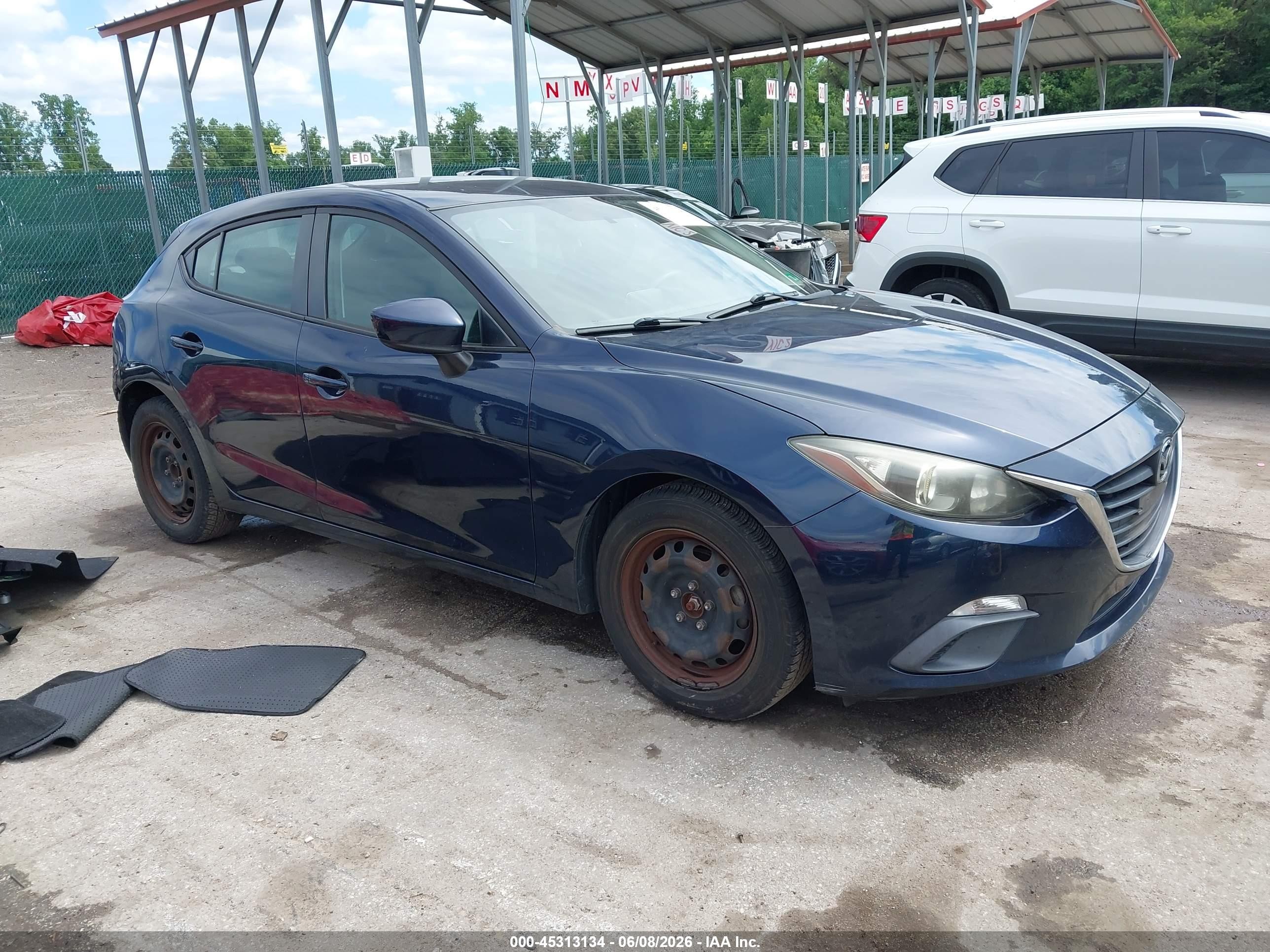 2015 Mazda Mazda3 I Sport Blue vin: 3MZBM1K73FM174564