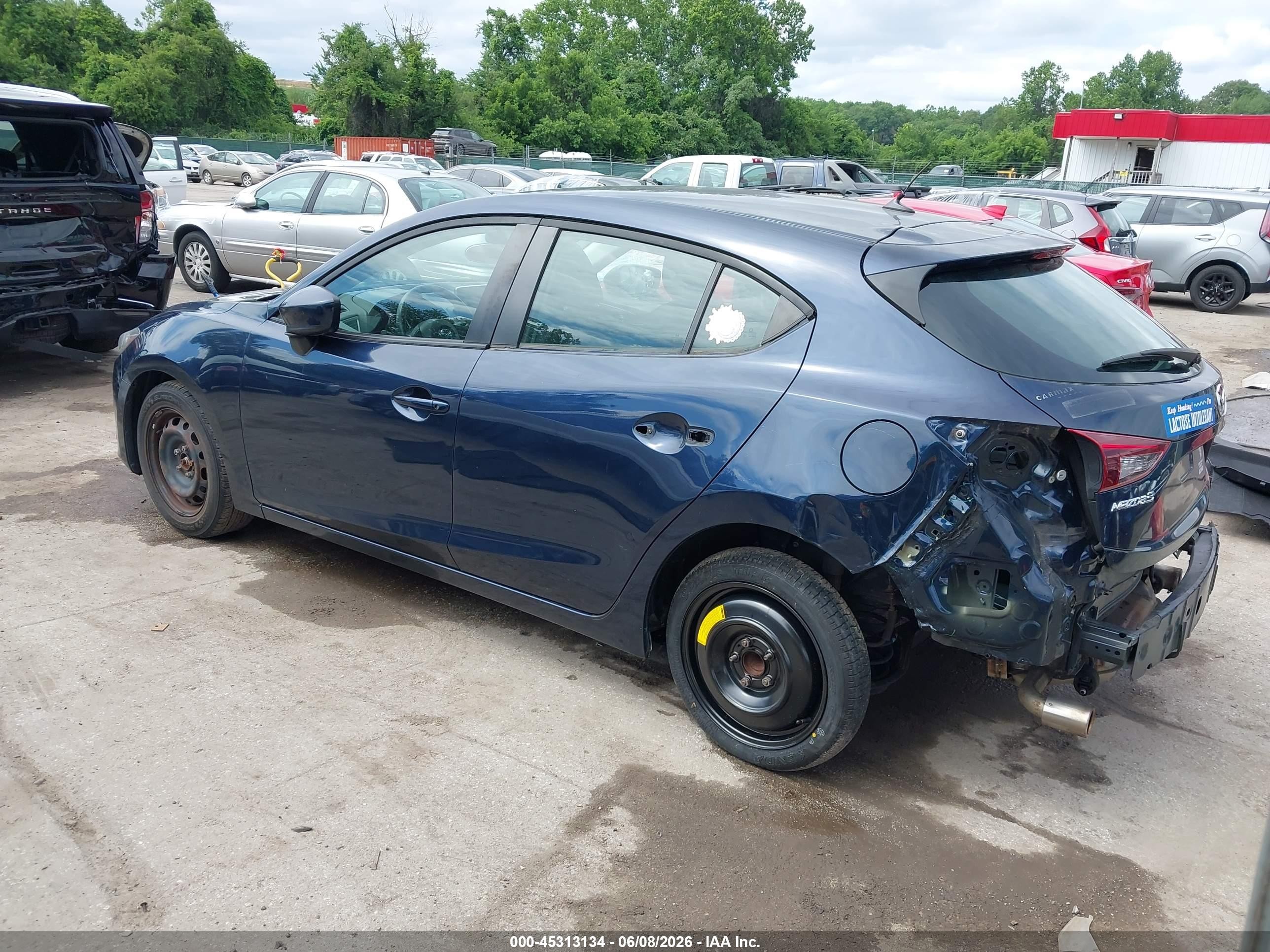 2015 Mazda Mazda3 I Sport Blue vin: 3MZBM1K73FM174564