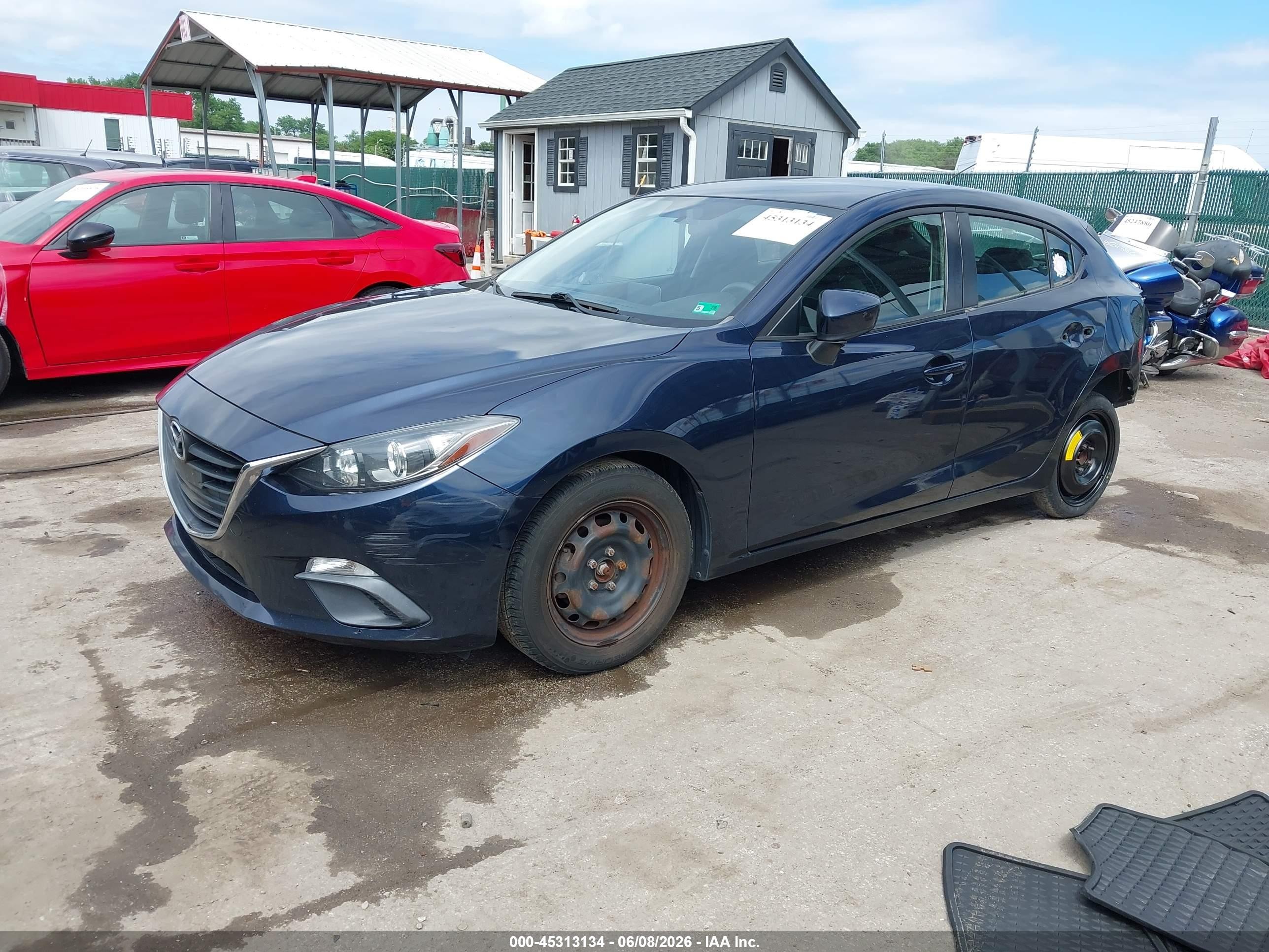 2015 Mazda Mazda3 I Sport Blue vin: 3MZBM1K73FM174564