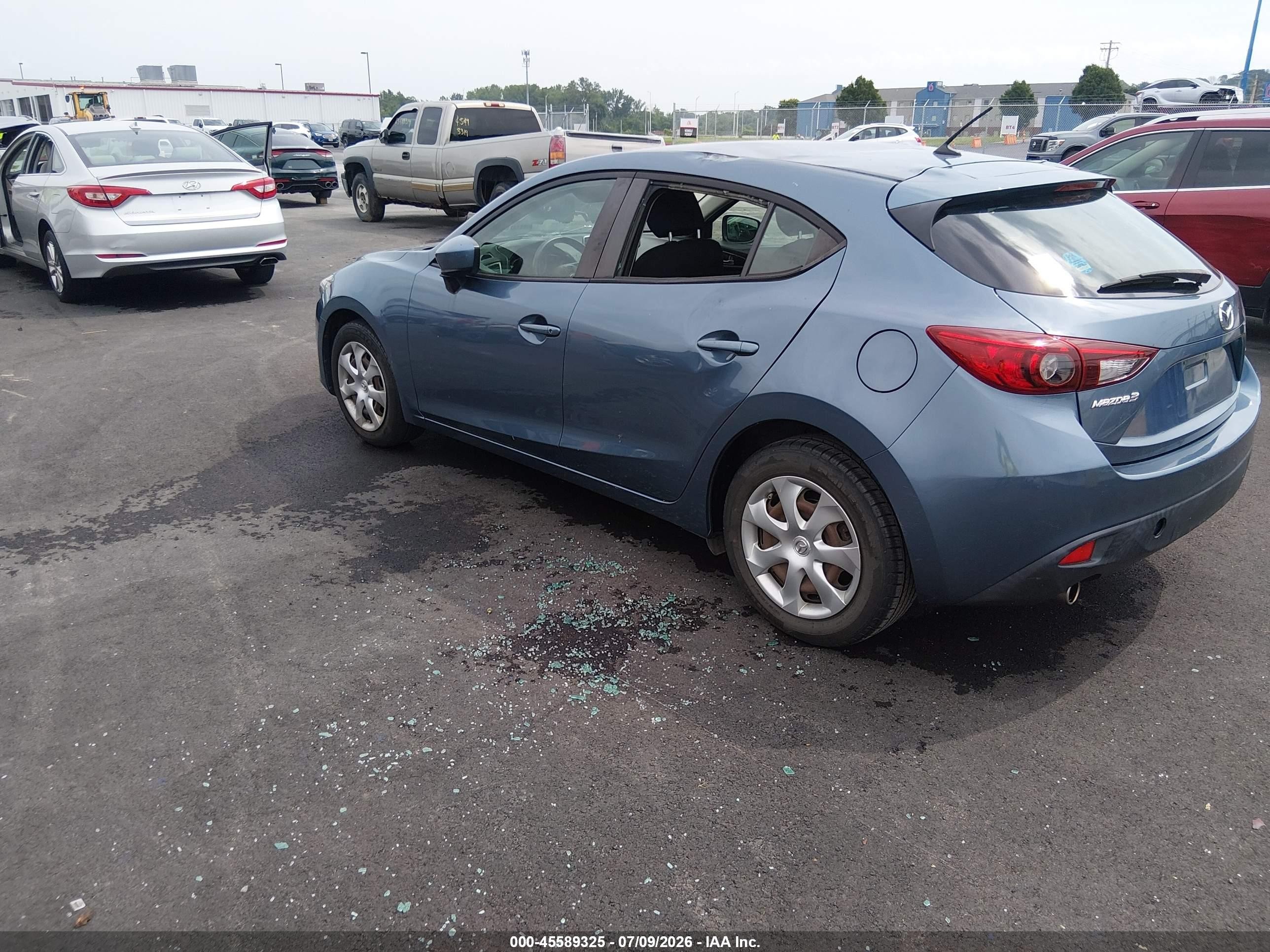 2015 Mazda Mazda3 I Sport Blue vin: 3MZBM1K75FM192712