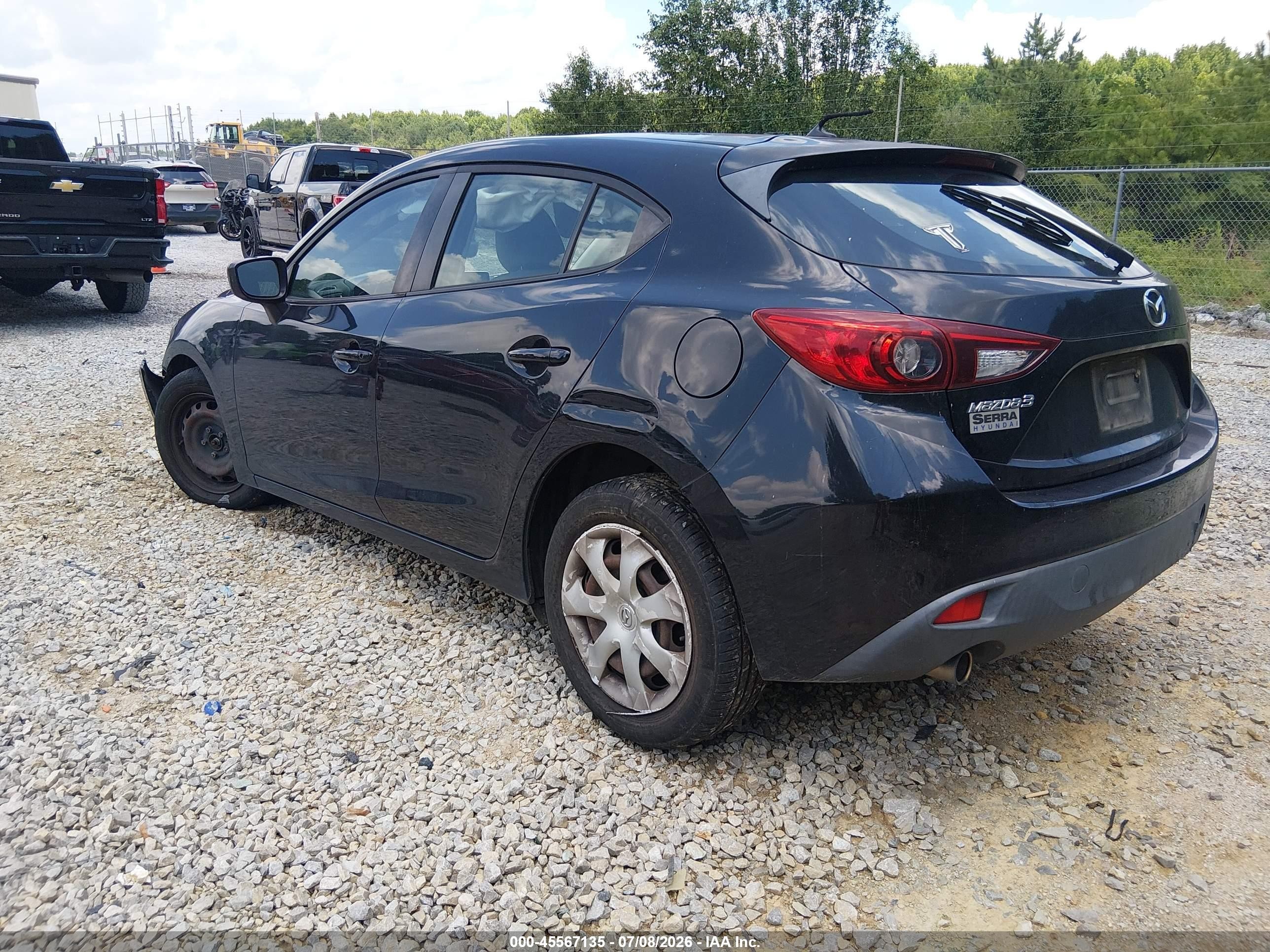 2015 Mazda Mazda3   Black vin: 3MZBM1K75FM209511
