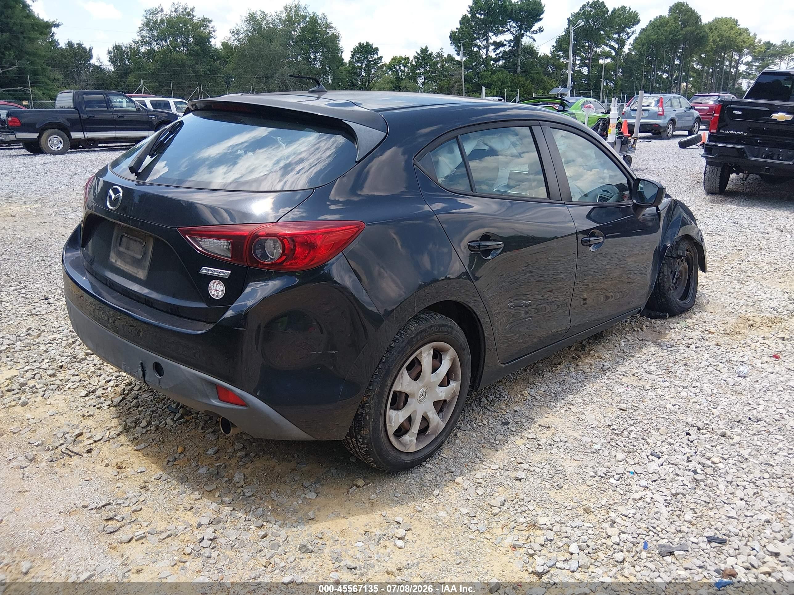 2015 Mazda Mazda3   Black vin: 3MZBM1K75FM209511